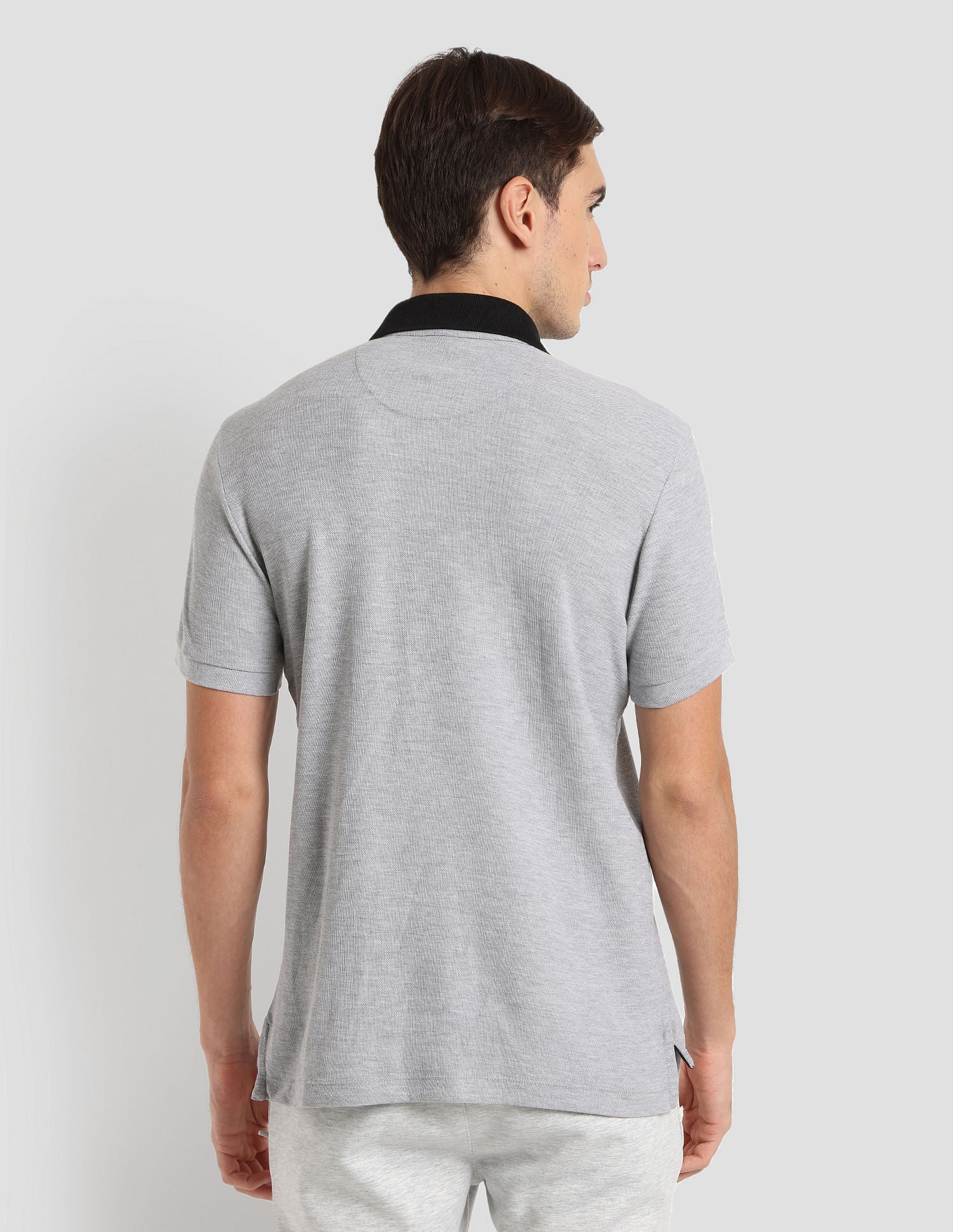 Panelled Sport Polo Shirt Grey - U.S. Polo Assn. India | Large