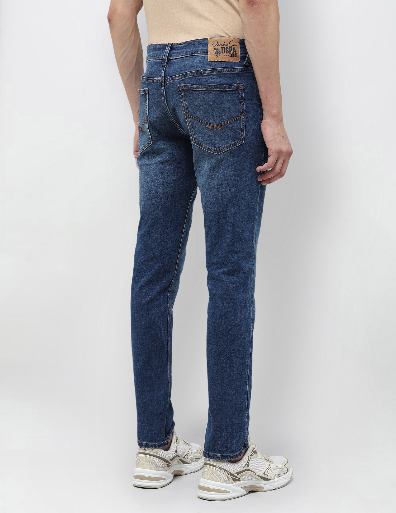 Brandon Slim-Tapered Fit Blue Jeans Light Indigo - U.S. POLO ASSN. | Large