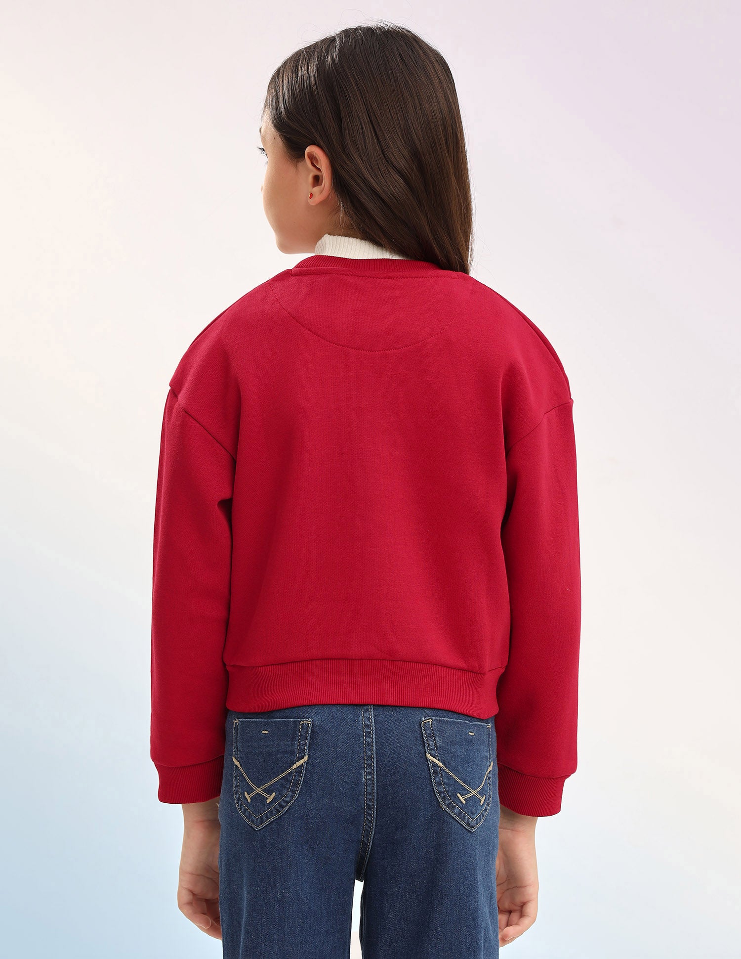 Brand Printed Regular Fit Sweatshirt Red - U.S. POLO ASSN. | Large