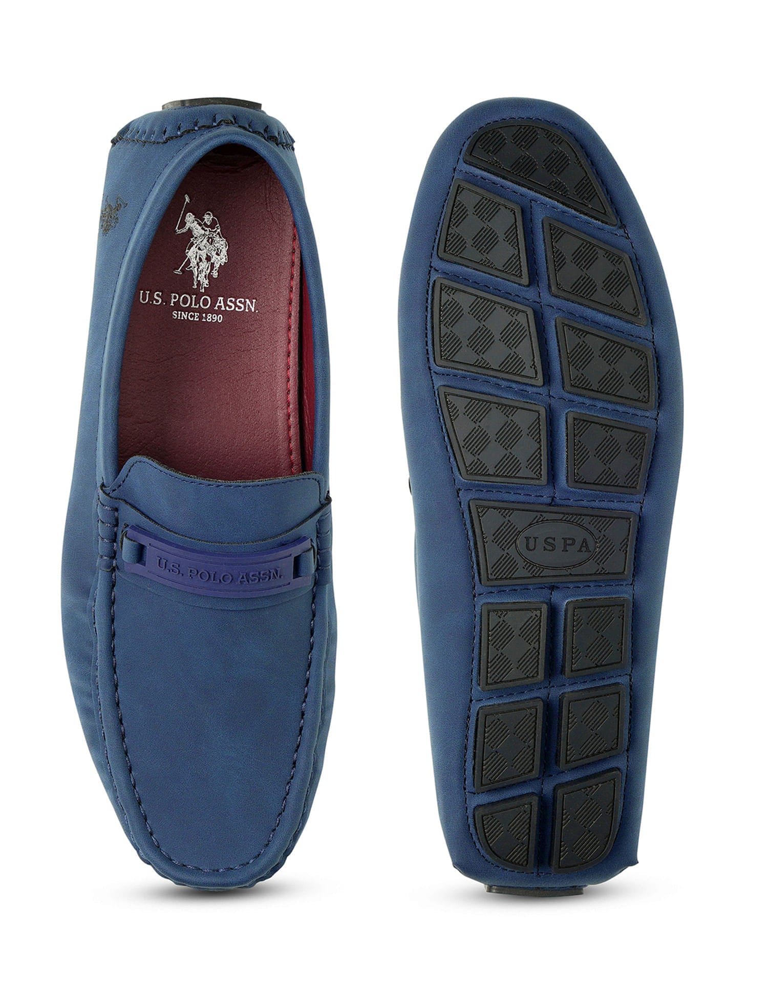 Men Scott 4.0 Textured Loafers Navy - U.S. Polo Assn. India | Large
