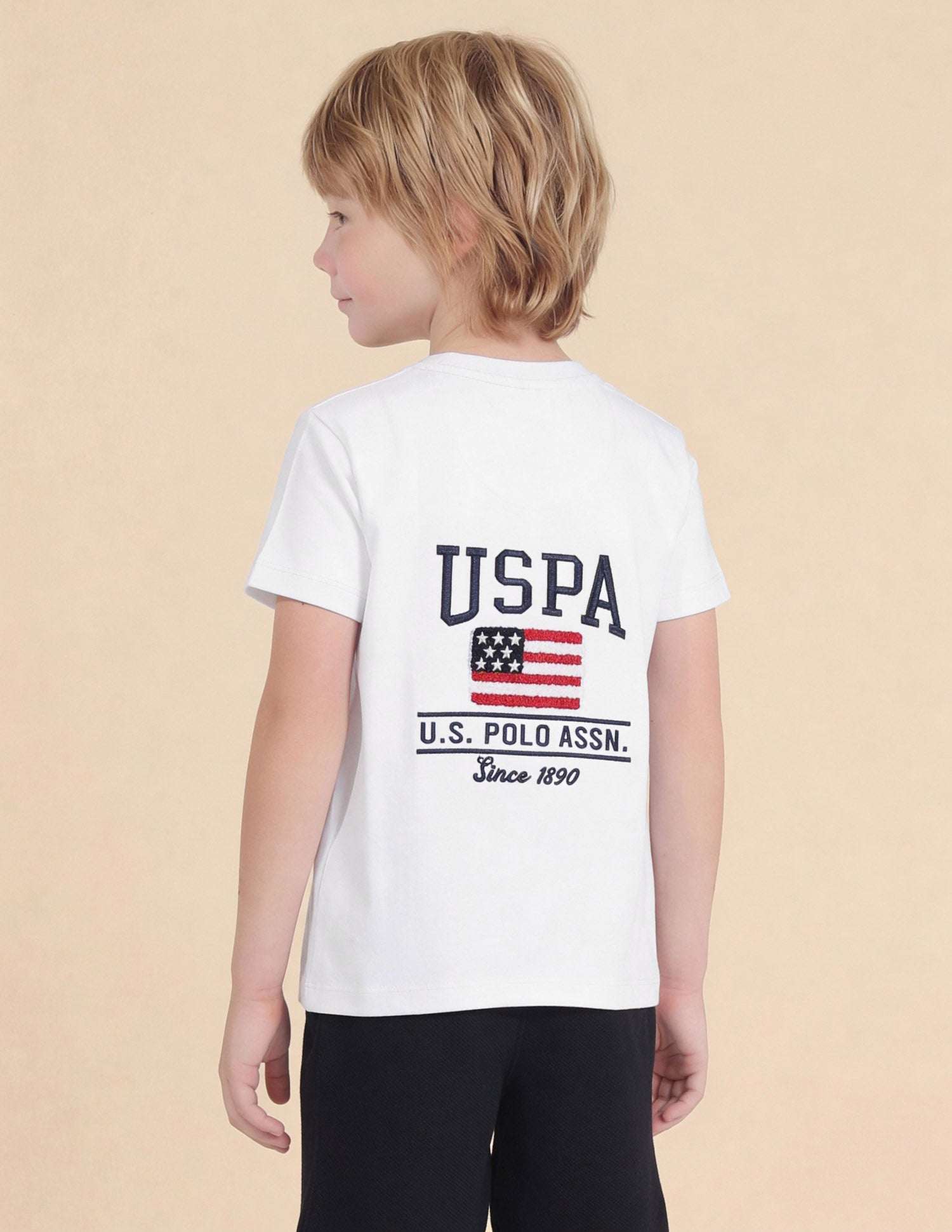 Brand Embroidered Regular Fit T-Shirt White - U.S. Polo Assn. India | Large