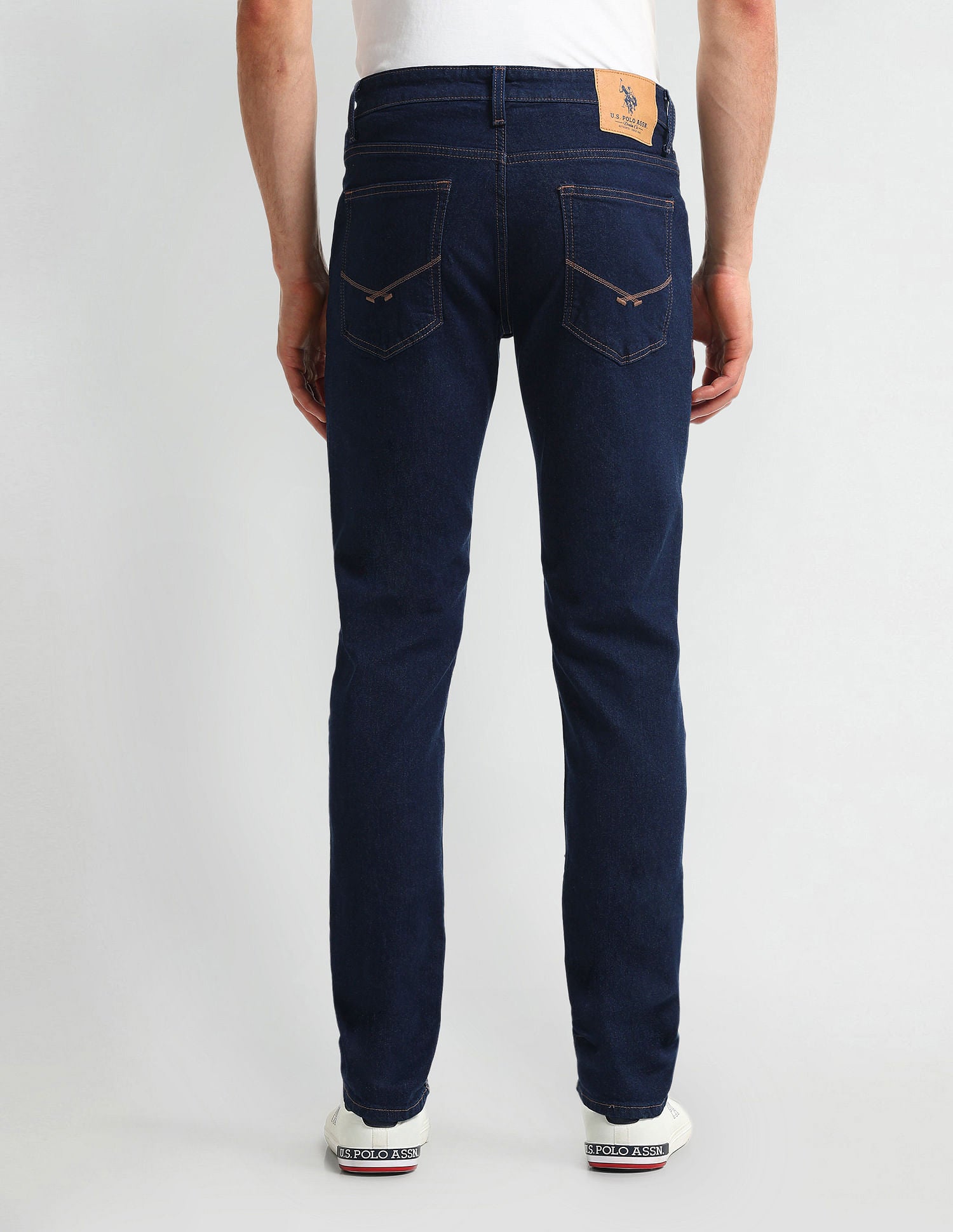 Brandon Fit Slim Tapered Navy Jeans Navy - U.S. Polo Assn. India | Large