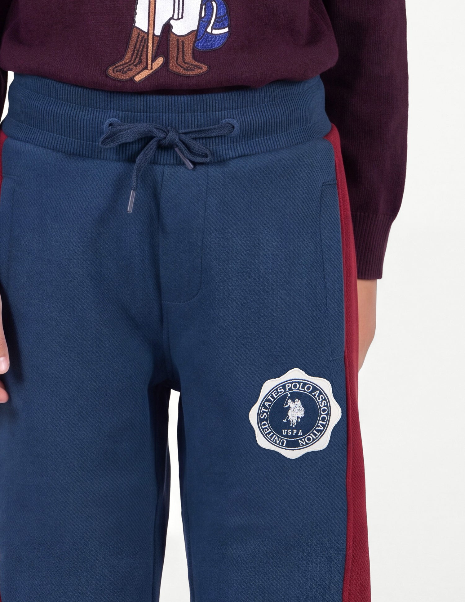 Solid Regular Fit Track Pants Navy - U.S. Polo Assn. India | Large