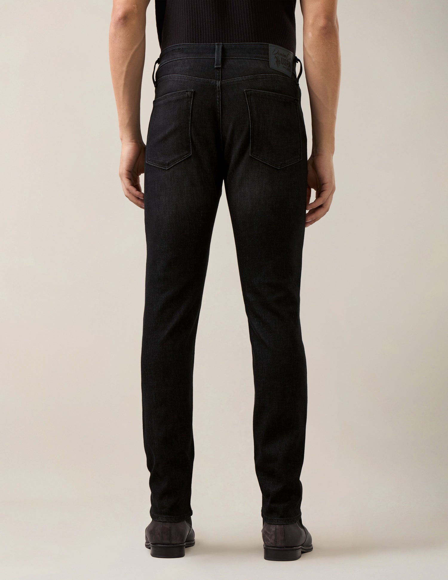 Brandon Slim-Tapered Fit Black Jeans Black - U.S. Polo Assn. India | Large
