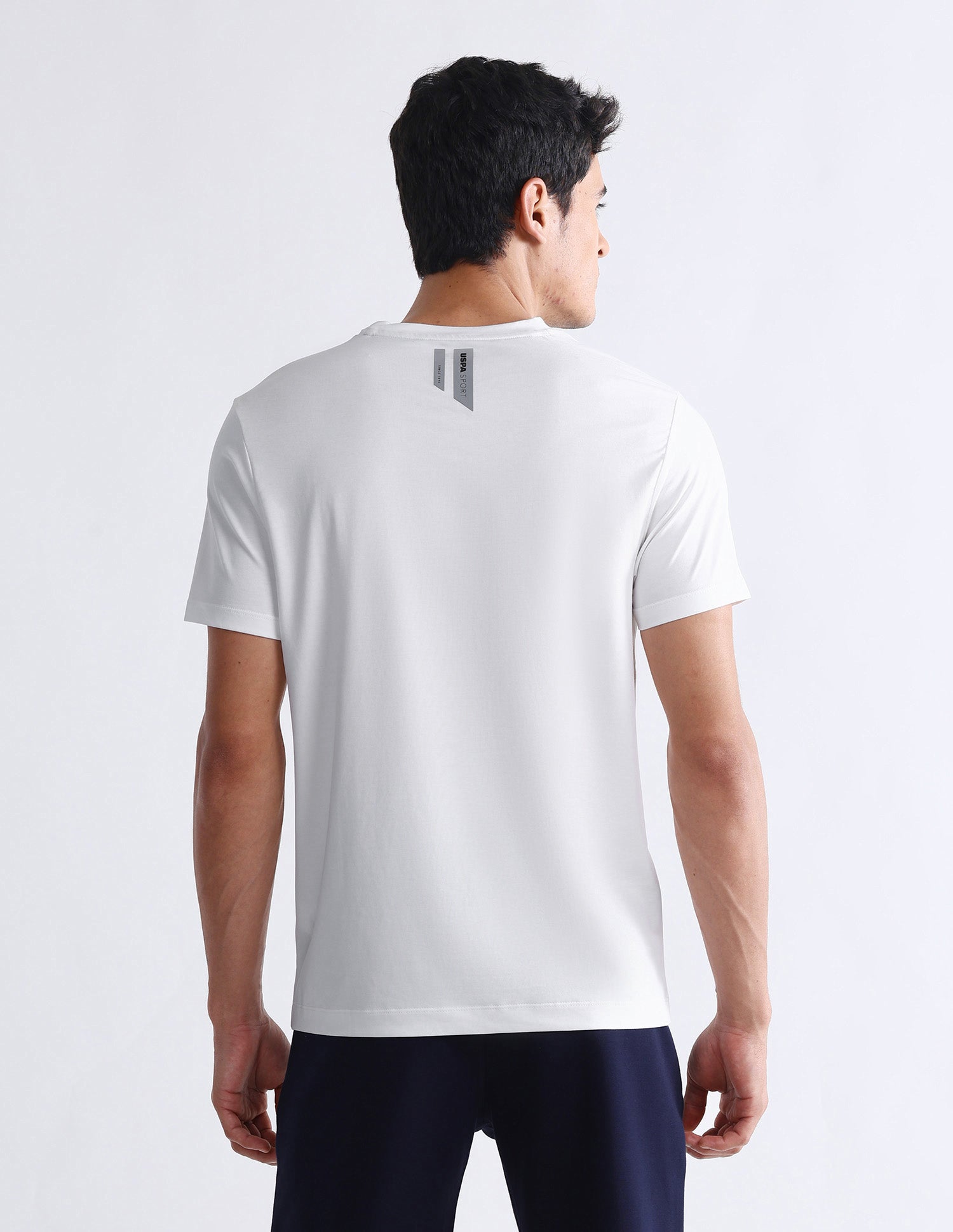 Brand Printed Slim Fit T-Shirt Off White - U.S. Polo Assn. India | Large