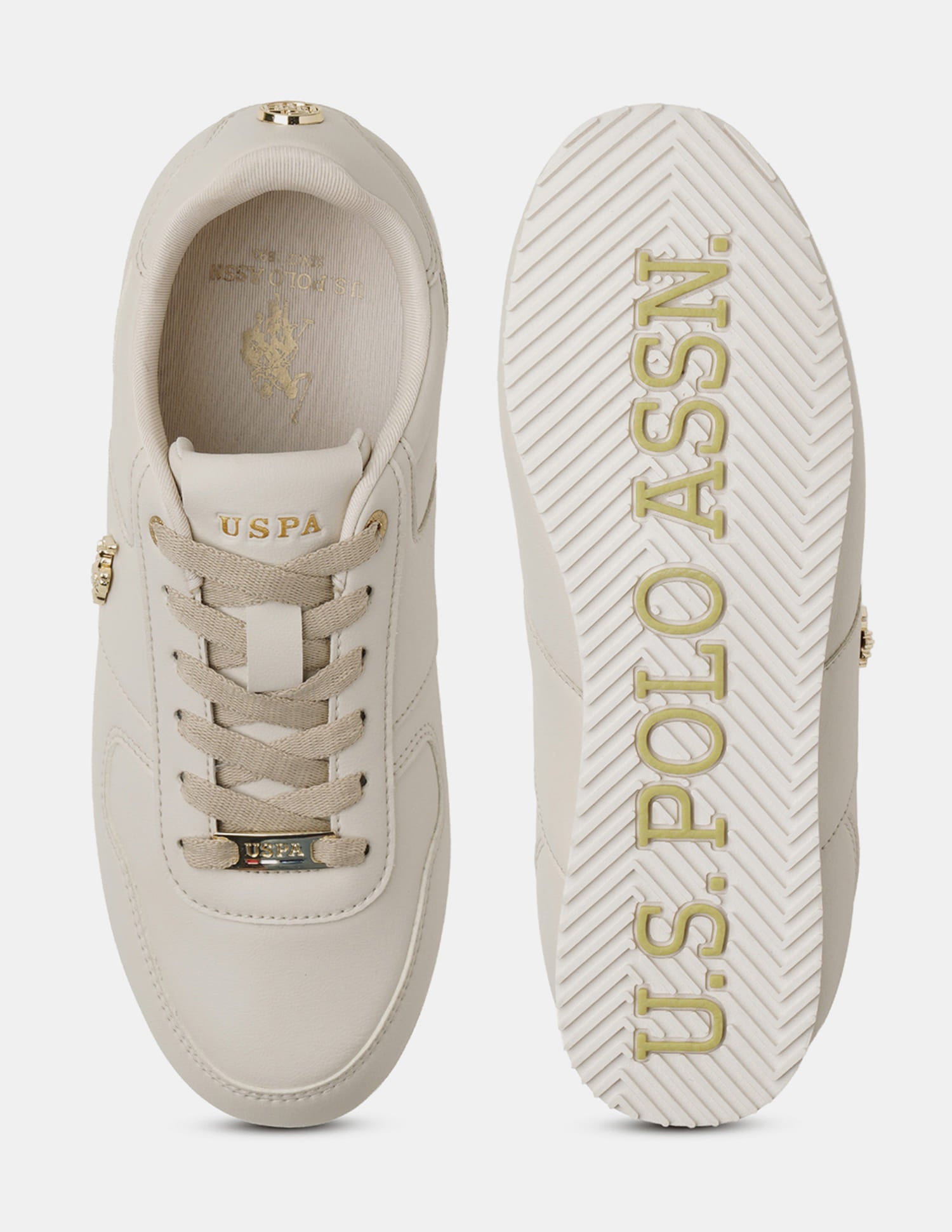 Women Sorrento 2.0 Solid Sneakers Nude - U.S. Polo Assn. India | Large