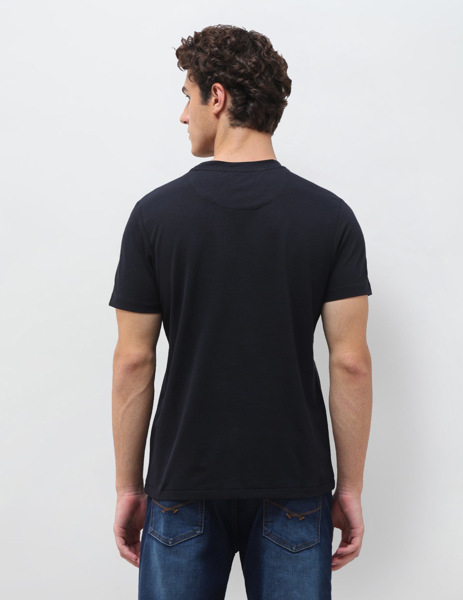 Graphic Brand Printed Slim Fit T-Shirt Navy - U.S. Polo Assn. India | Large