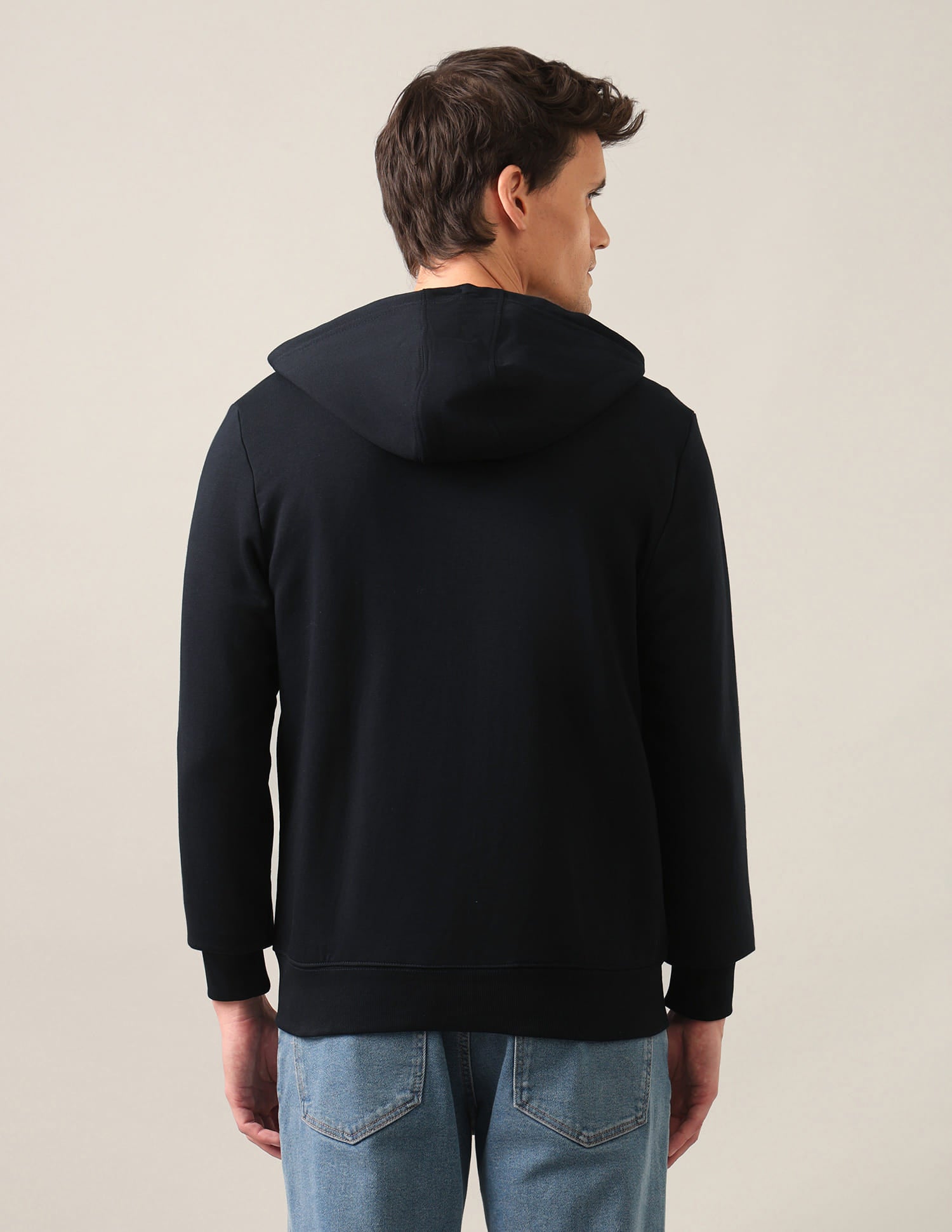 Solid Hooded Sweatshirt Navy - U.S. Polo Assn. India | Large