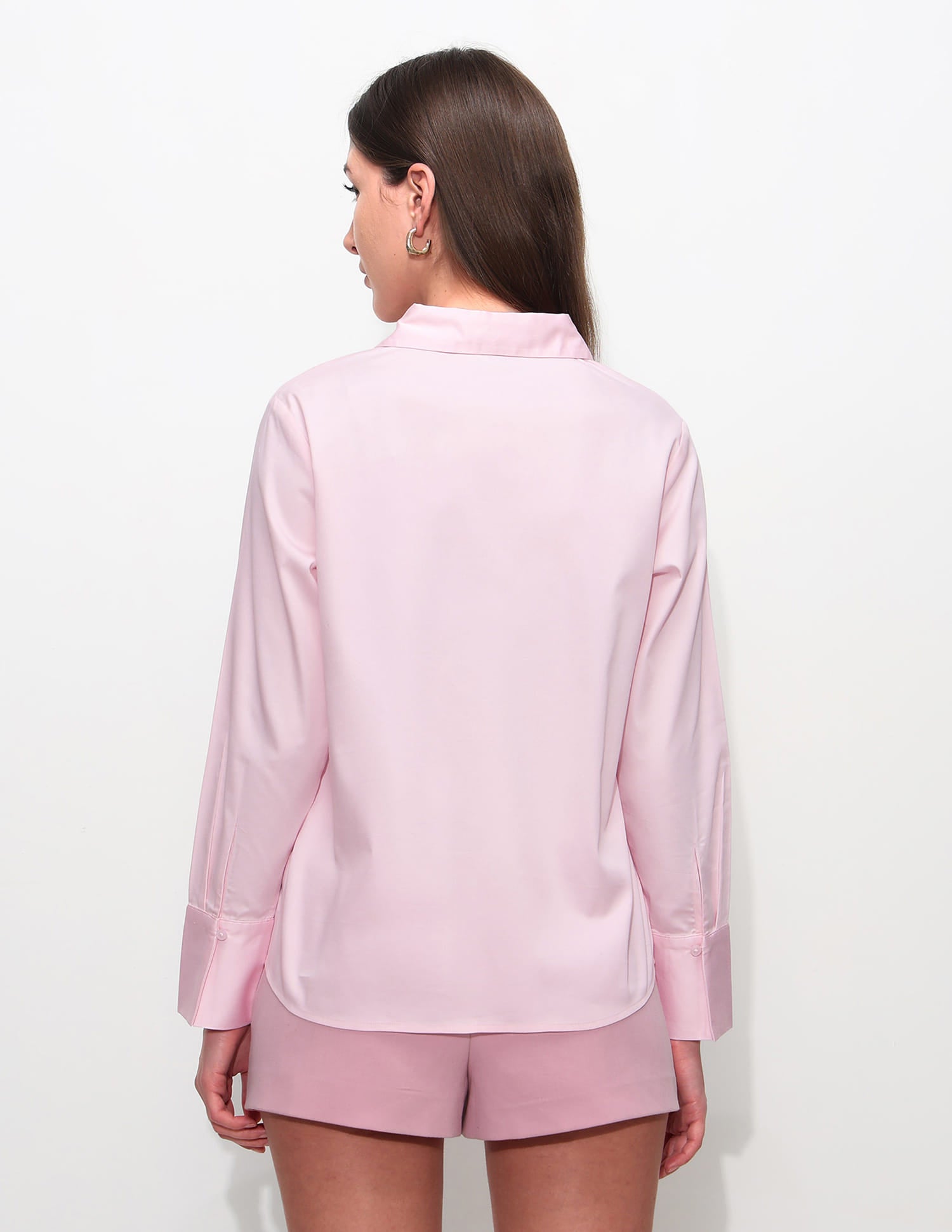 Regular Fit Solid Shirt Light Pink - U.S. Polo Assn. India | Large