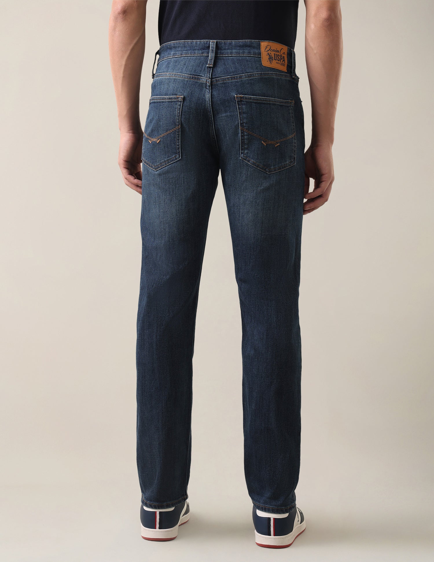 Harold Slim Straight Fit Blue Jeans Indigo - U.S. Polo Assn. India | Large