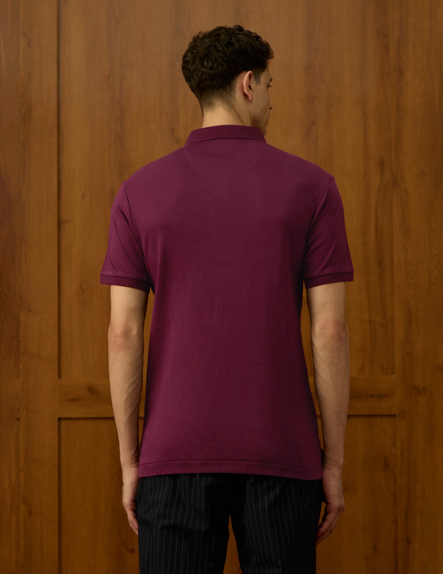 Brand Embroidered Varsity Polo Shirt Maroon - U.S. POLO ASSN. | Large