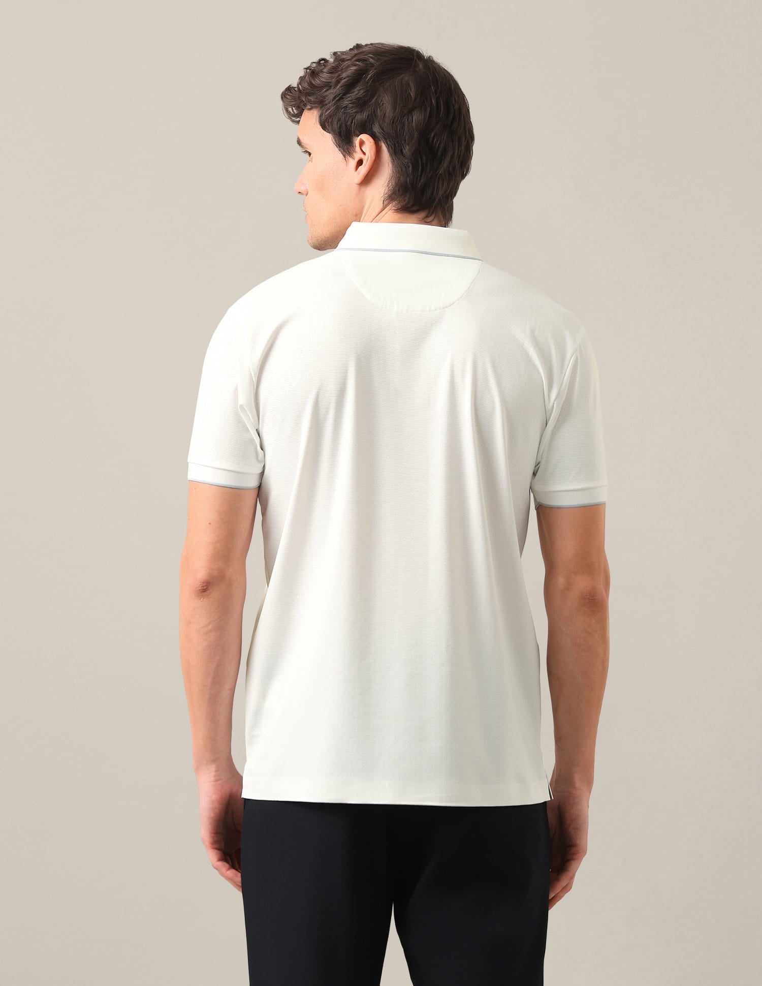 Solid Slim Fit Polo Shirt White - U.S. Polo Assn. India | Large