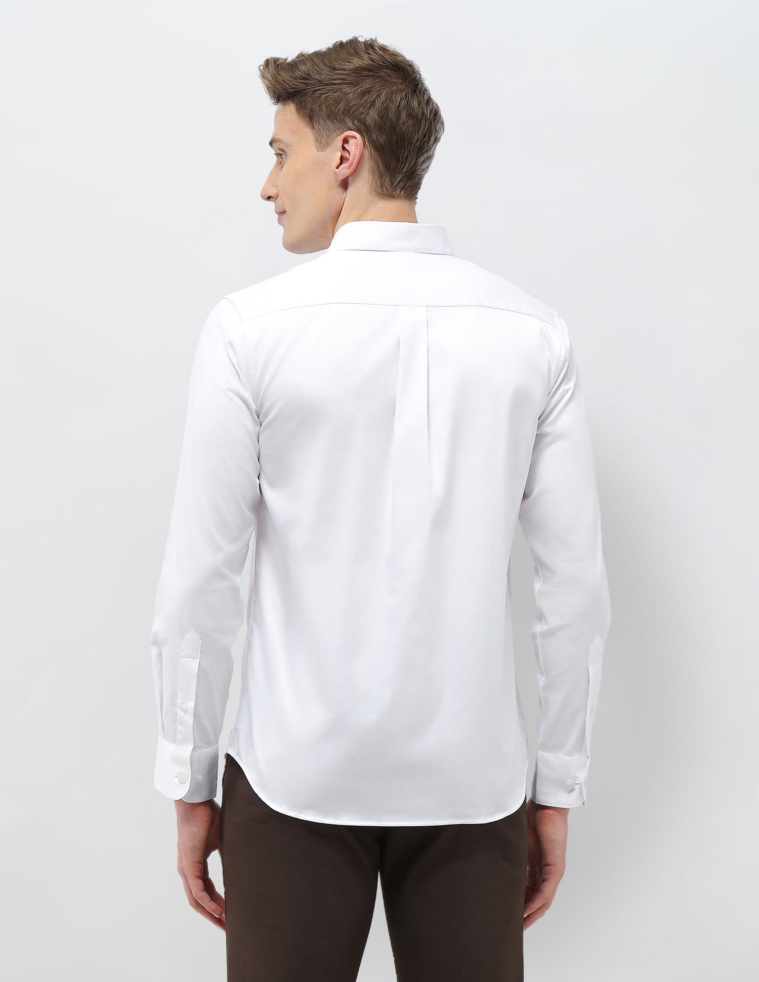 Solid Tailored Fit Shirt White - U.S. Polo Assn. India | Large