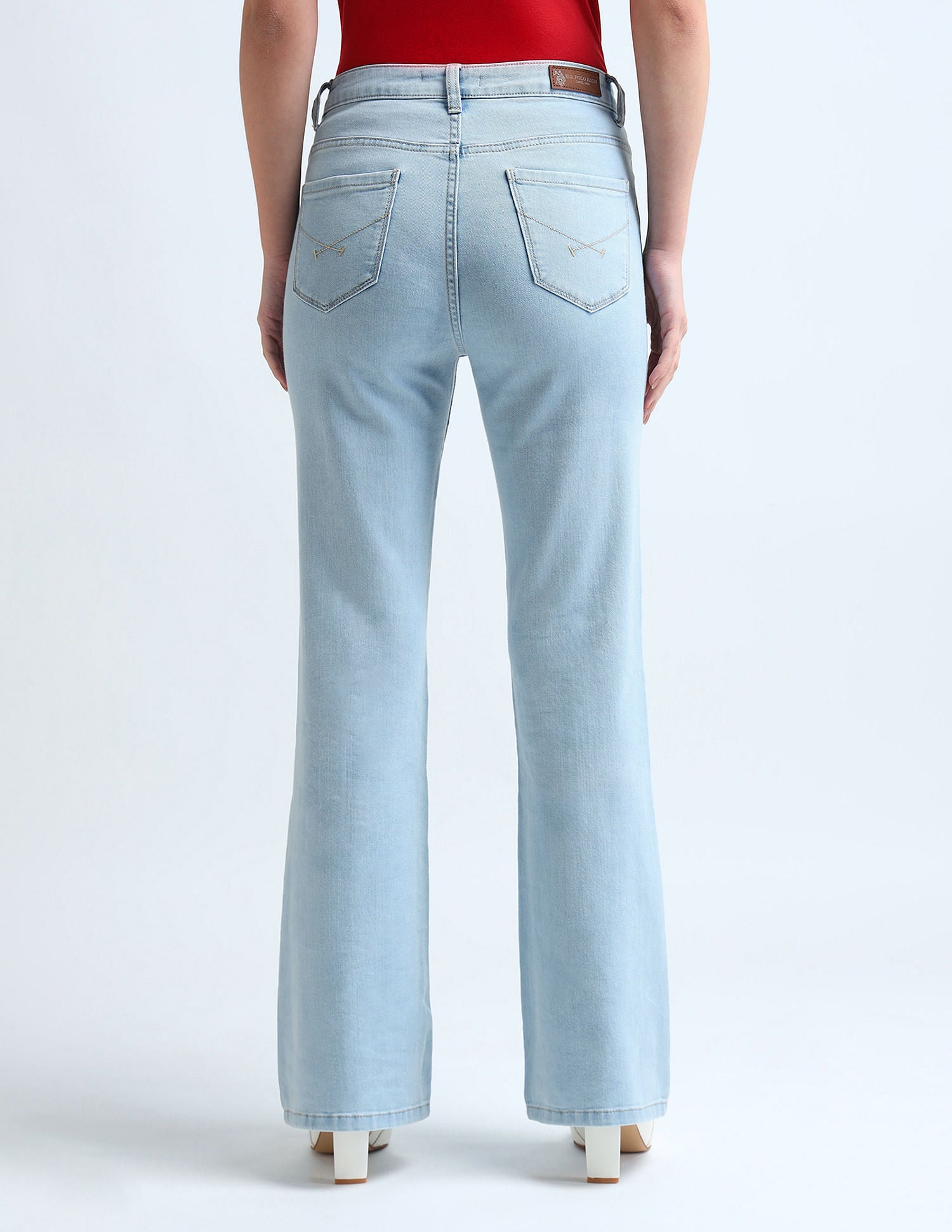 Flared Fit Blue Jeans Blue - U.S. Polo Assn. India | Large