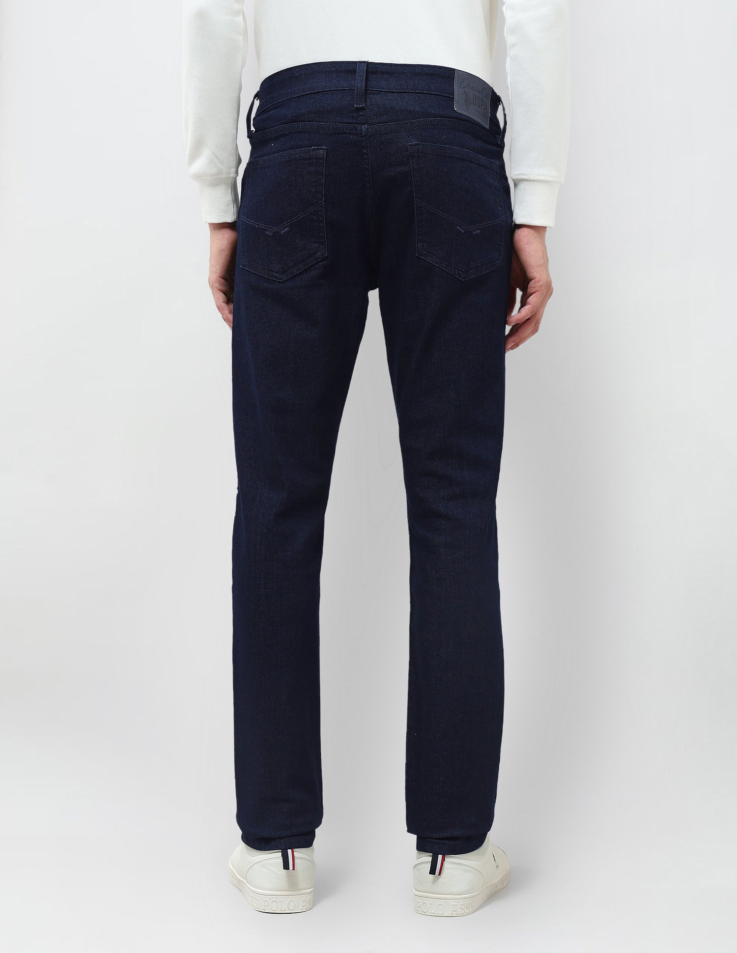 Brandon Slim Tapered Fit Blue Jeans Dark Blue - U.S. POLO ASSN. | Large