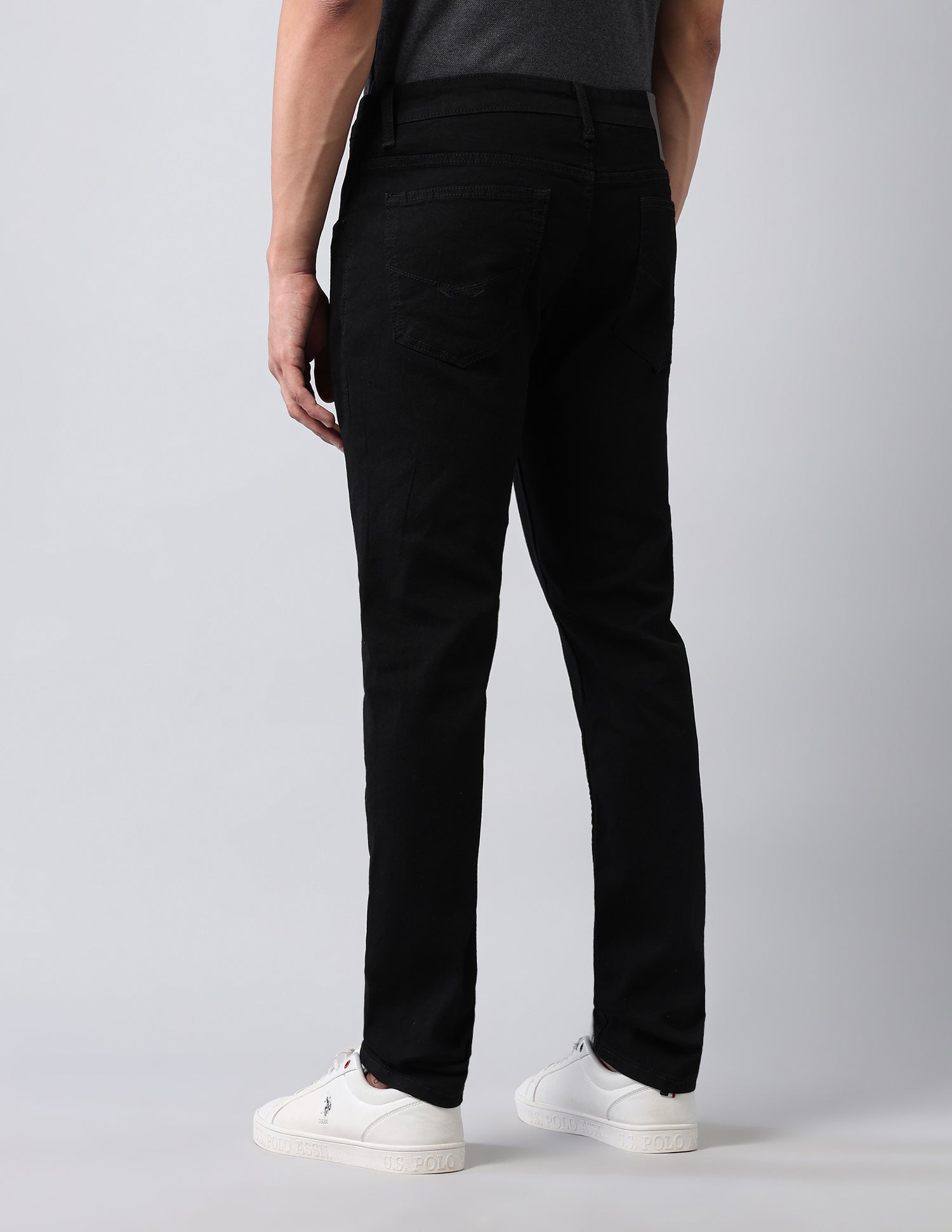 Brandon Slim Tapered Fit Black Jeans Black - U.S. POLO ASSN. | Large