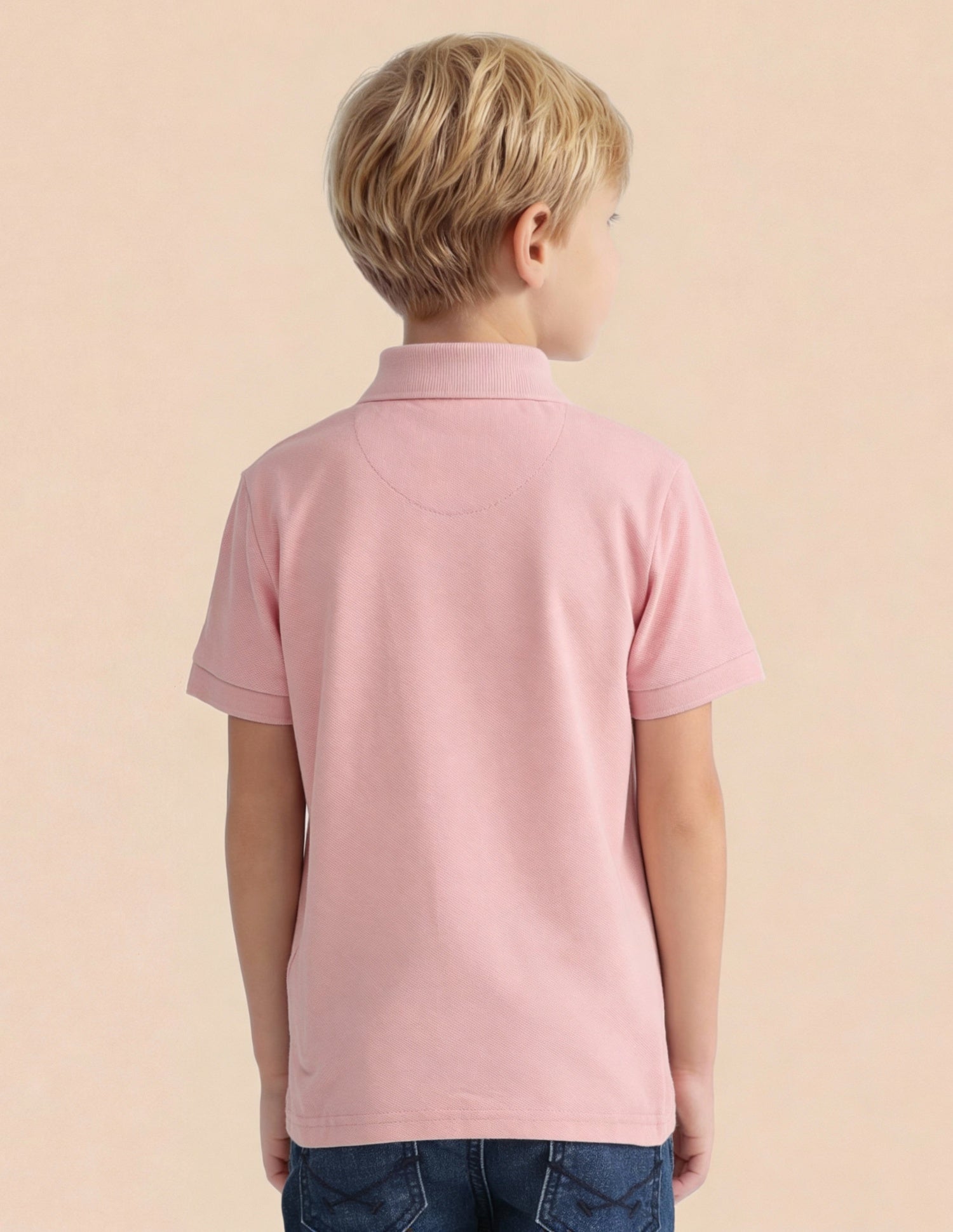 Boys Pure Cotton Polo Shirt Pink - U.S. Polo Assn. India | Large