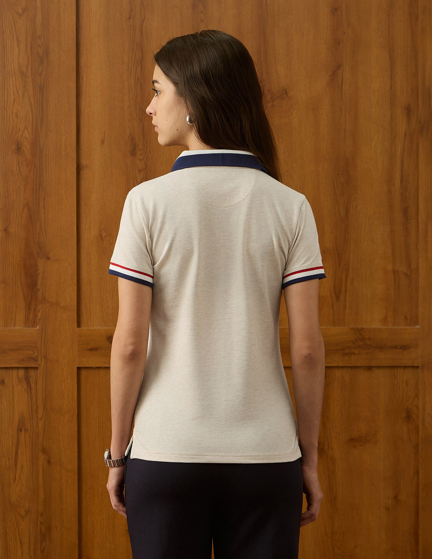 Regular Fit Solid Polo Shirt Ecru - U.S. POLO ASSN. | Large