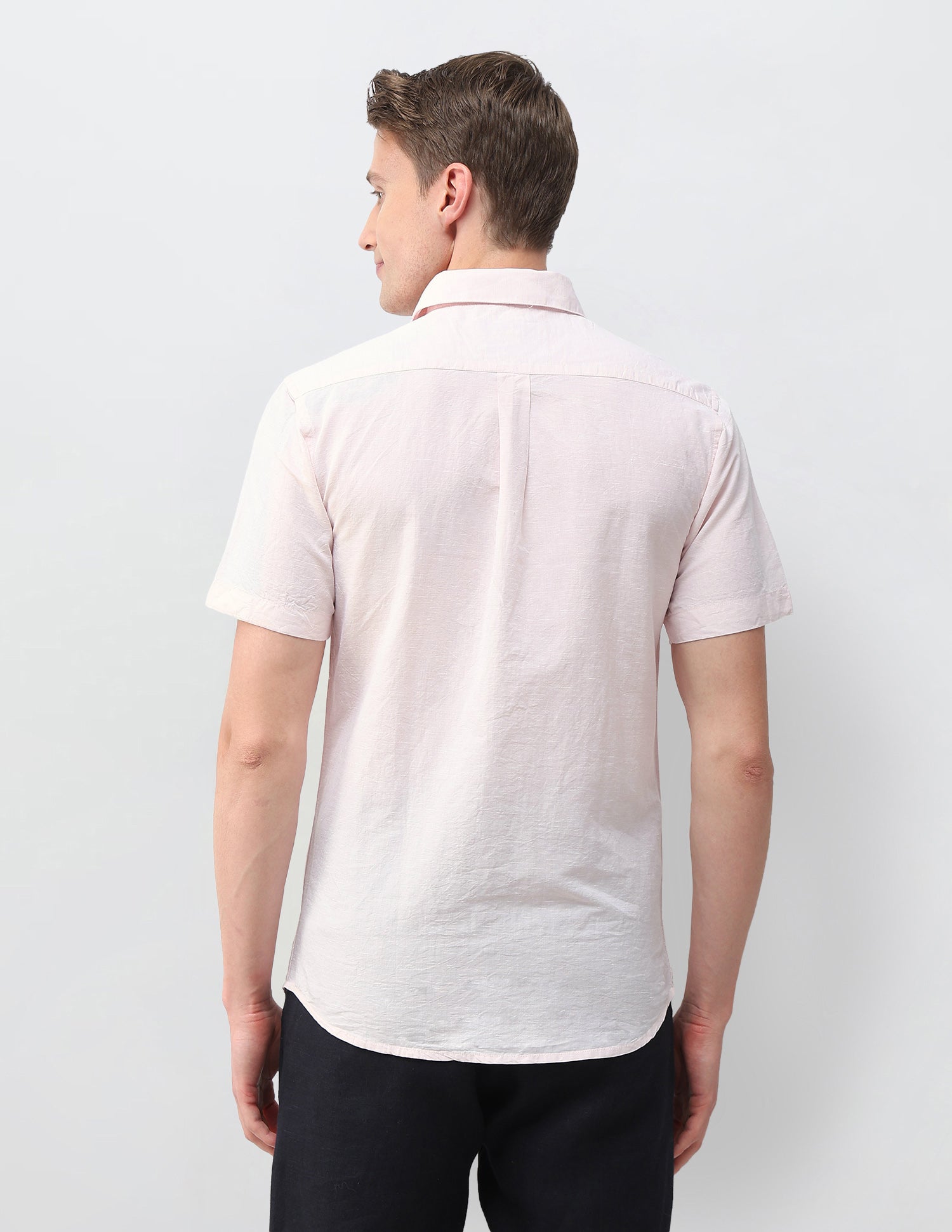 Solid Regular Fit Shirt Pink - U.S. Polo Assn. India | Large