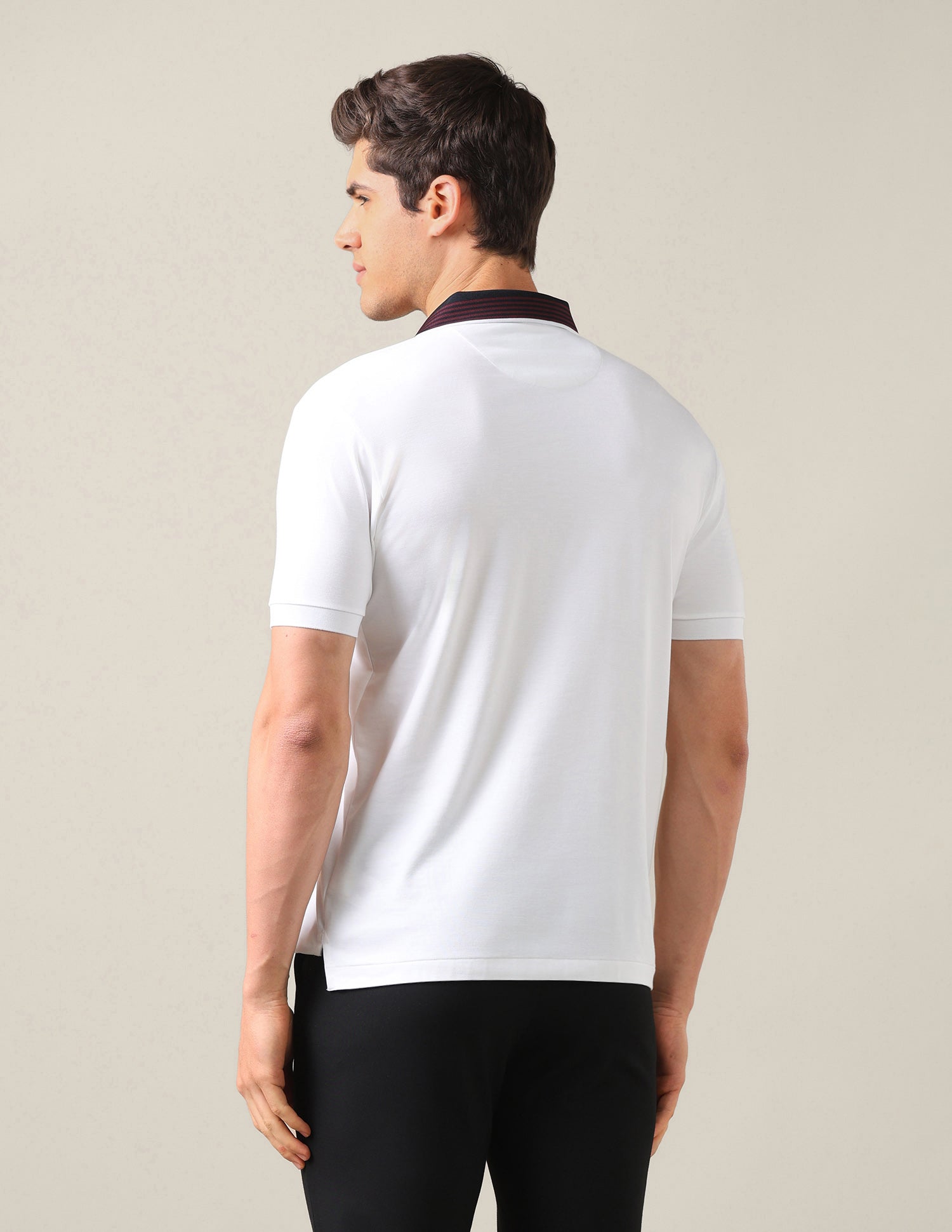 Solid Slim Fit Polo Shirt White - U.S. Polo Assn. India | Large
