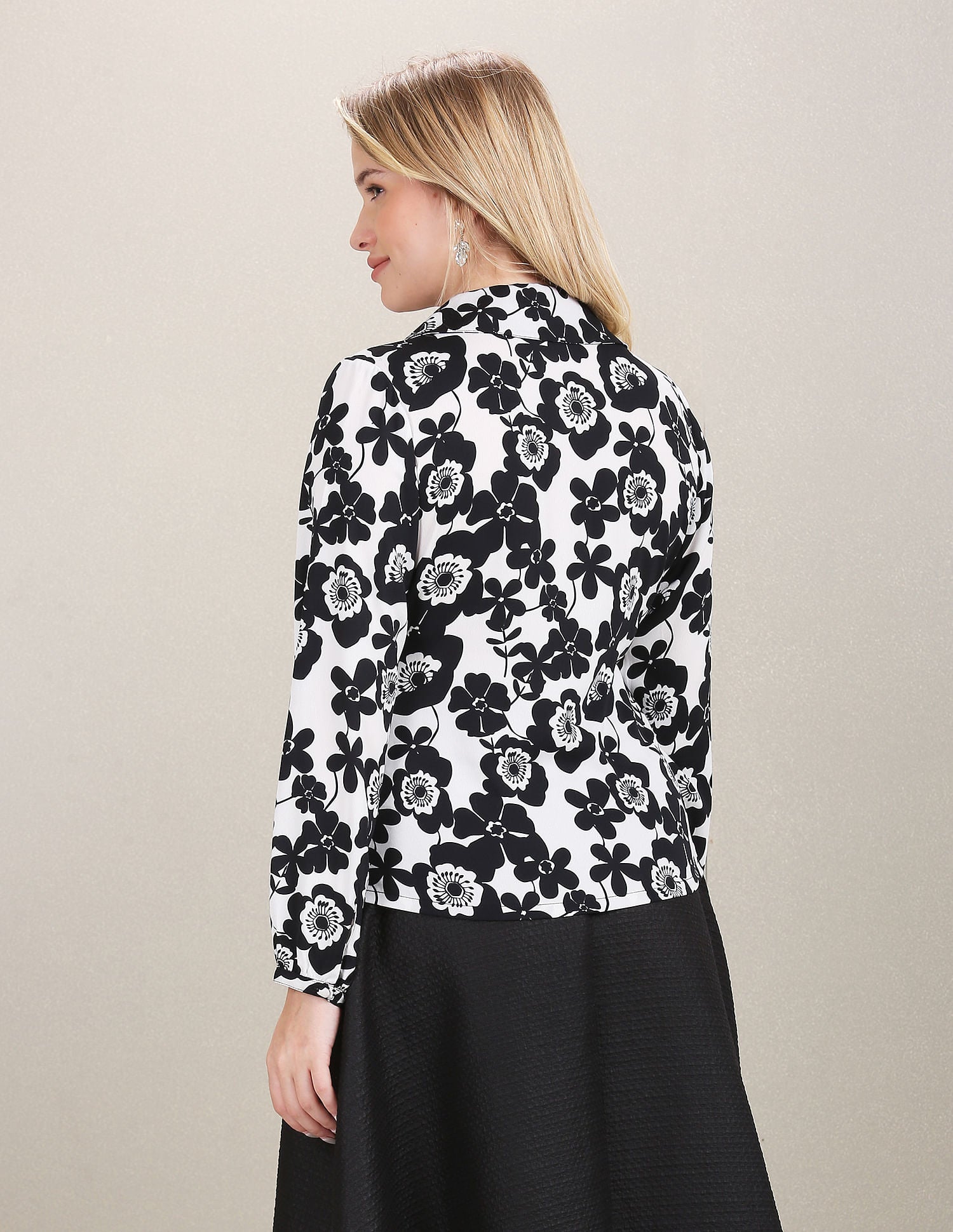 Floral Printed Shirt Black - U.S. Polo Assn. India | Large