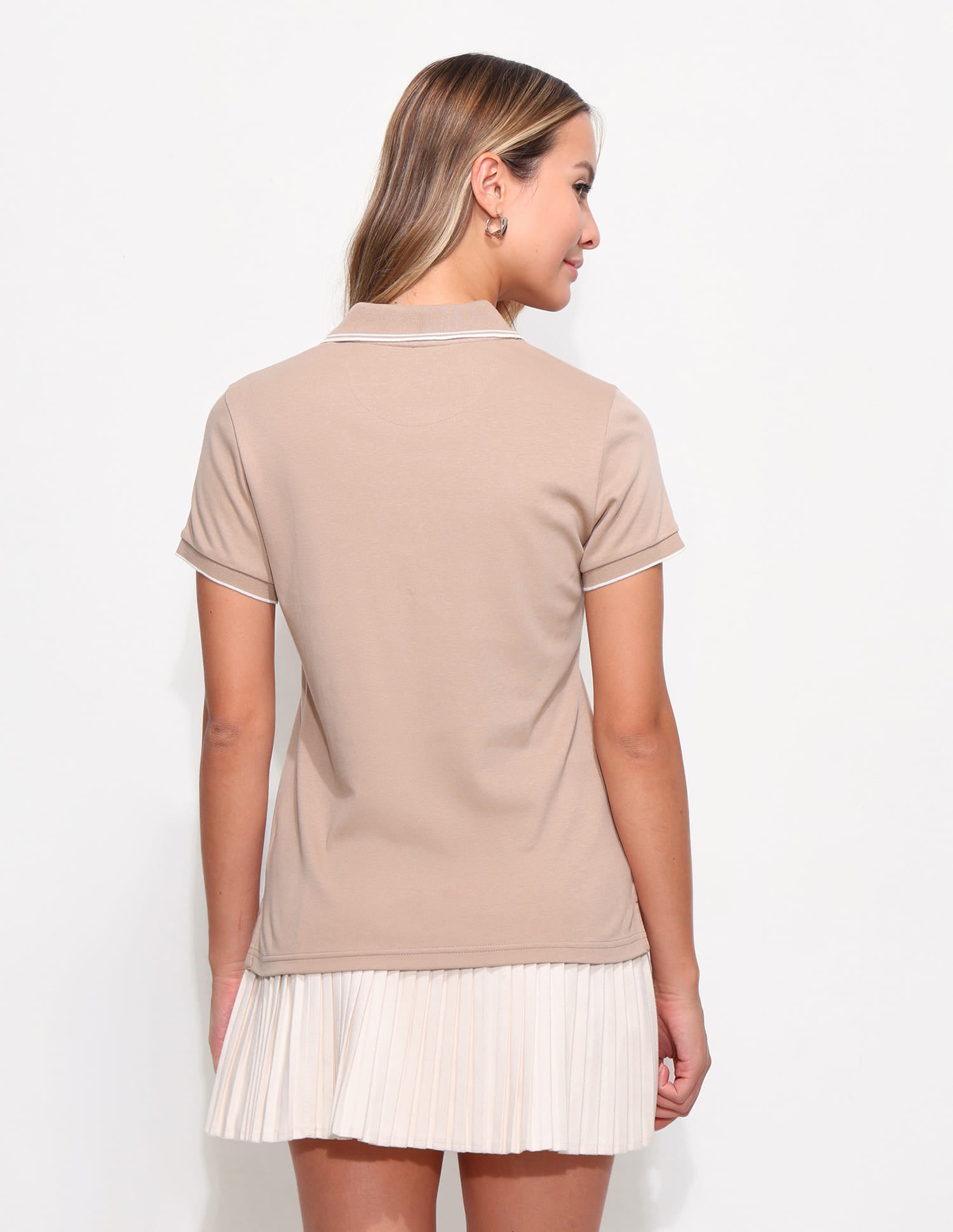 Regular Fit Jacquard Collar Polo Shirt Brown - U.S. Polo Assn. India | Large