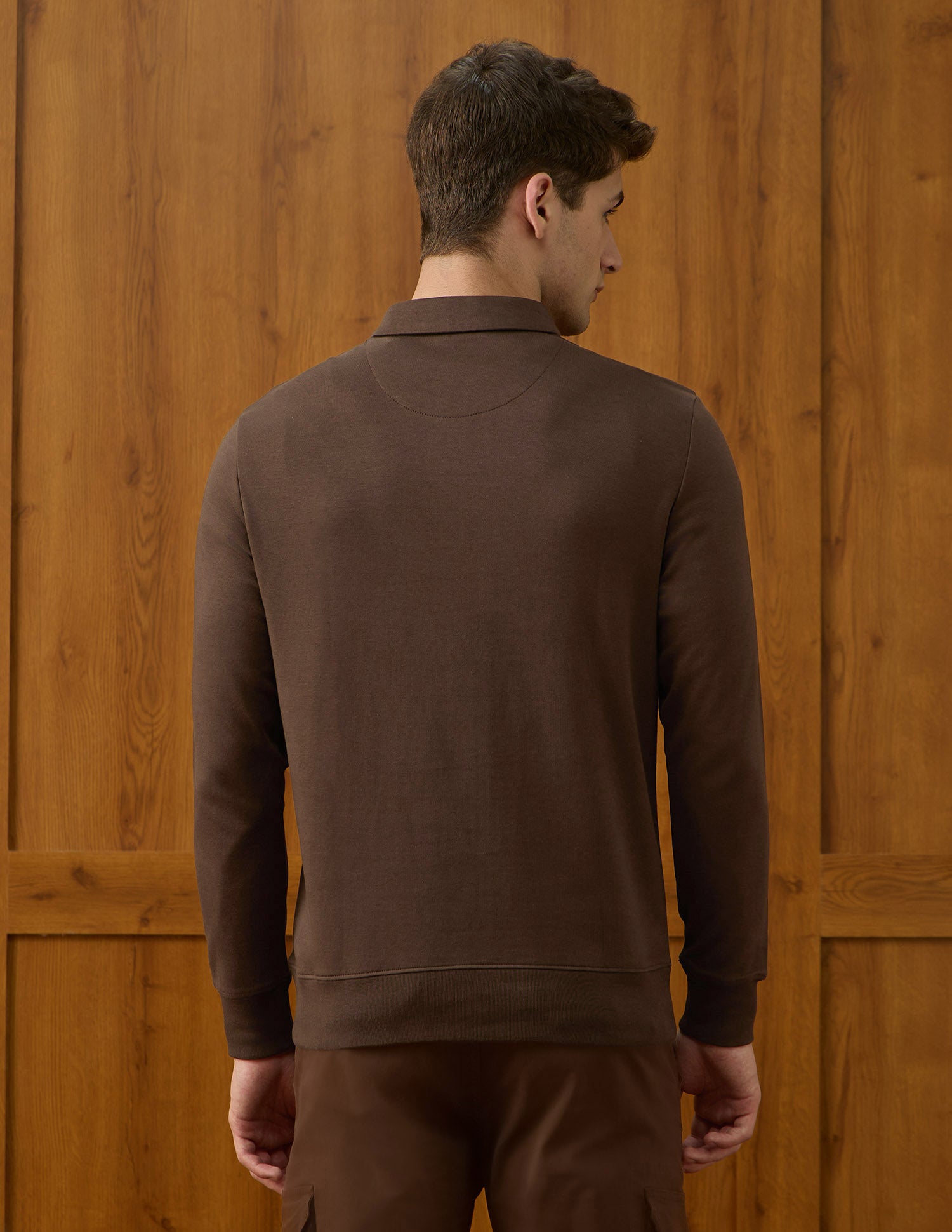 Solid Equestrian Aisle Theater Sweatshirt Dark Brown - U.S. POLO ASSN. | Large