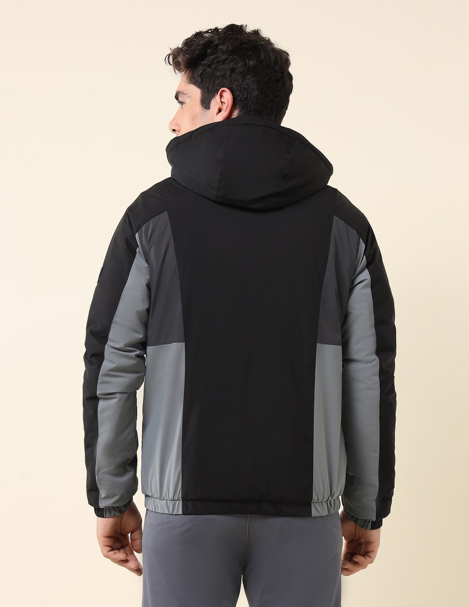 High Neck Regular Fit Jacket Black - U.S. Polo Assn. India | Large