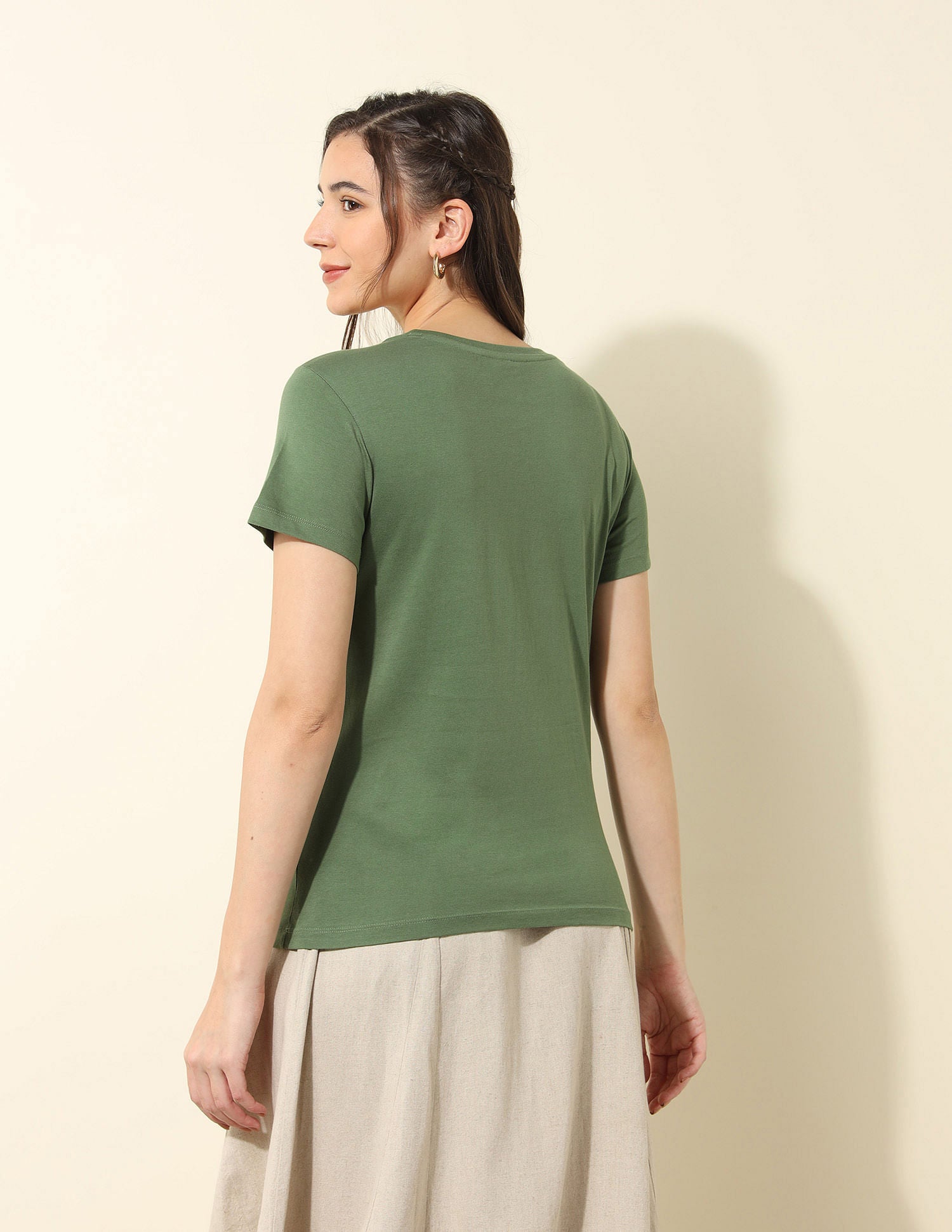 Regular Fit Brand Printed T-Shirt Green - U.S. POLO ASSN. | Large