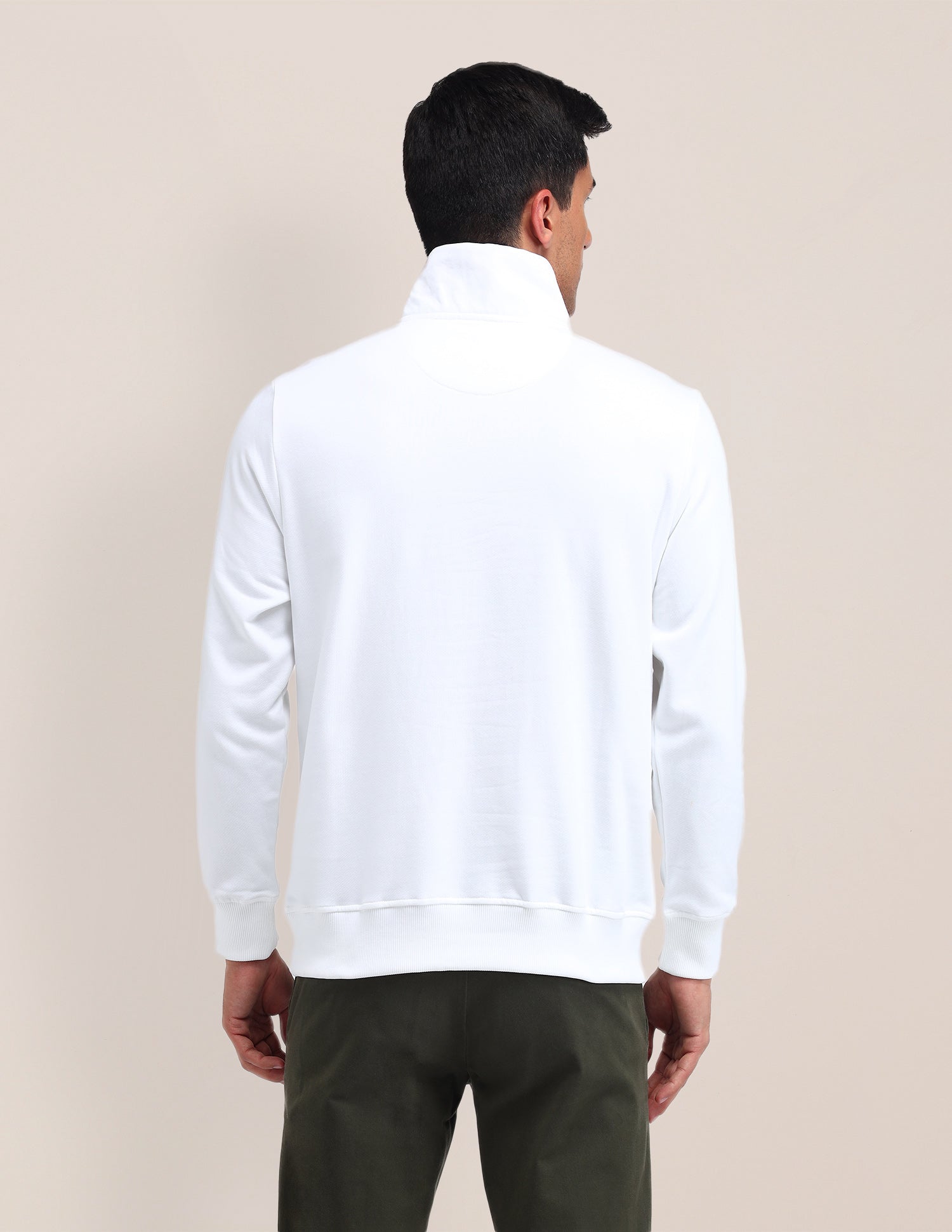 Brand Printed Regular Fit Sweatshirt White - U.S. POLO ASSN. | Large