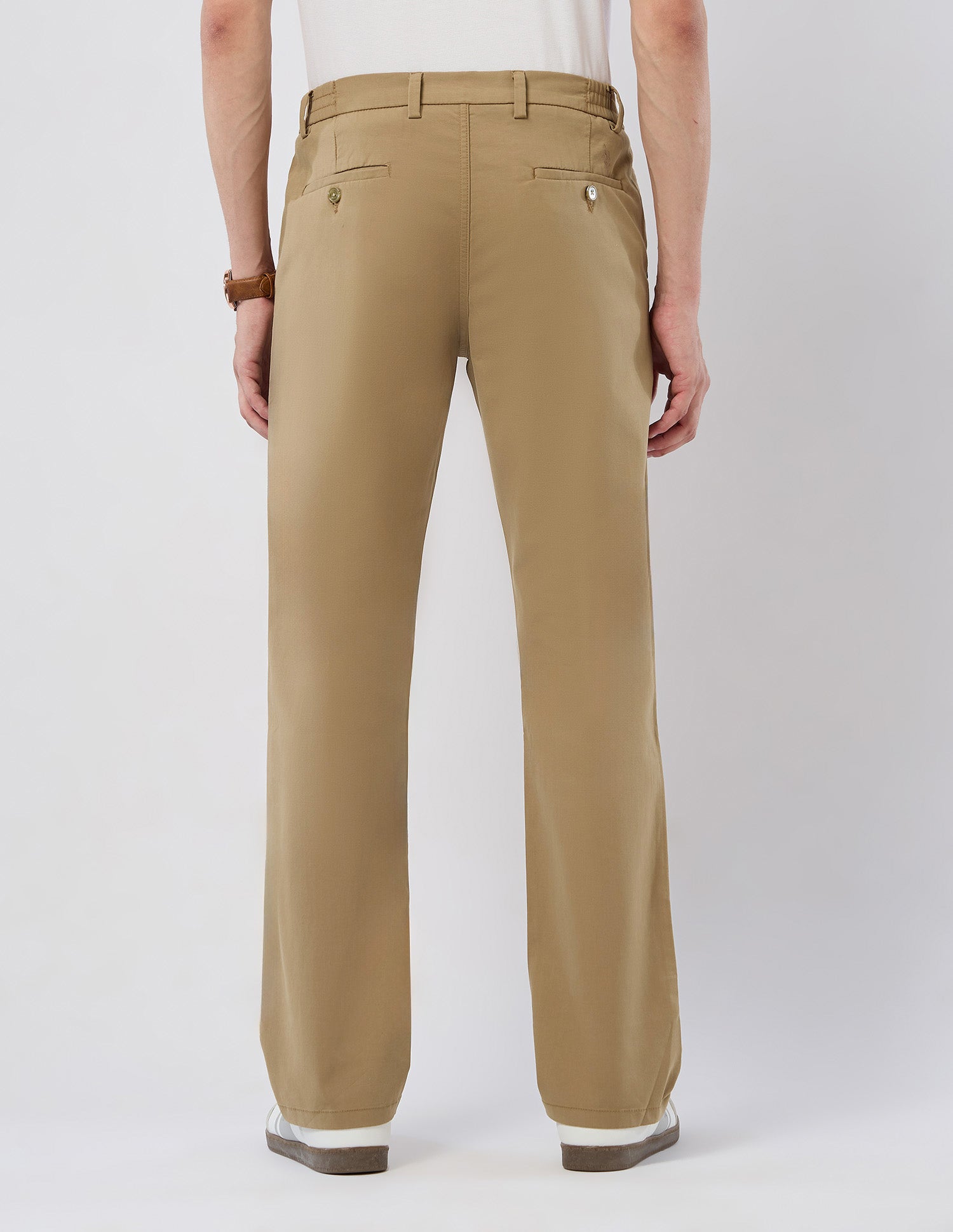 Mid Rise Denver Slim Fit Trousers Khaki - U.S. POLO ASSN. | Large