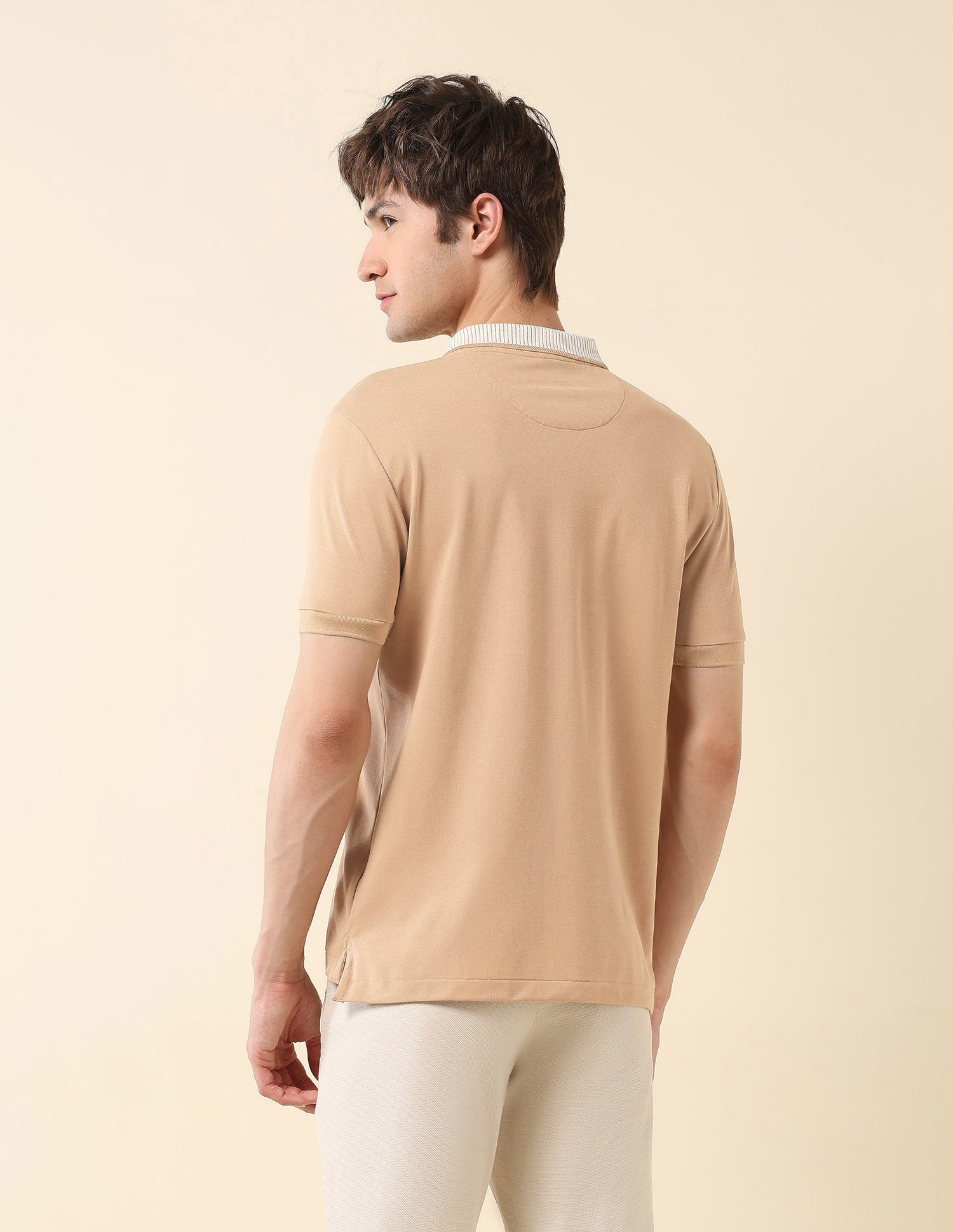 Slim Fit Classic Polo Shirt Light Brown - U.S. Polo Assn. India | Large