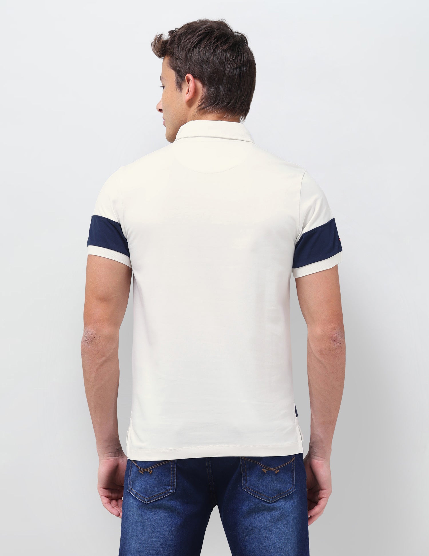 Colourblocked Slim Fit Polo Shirt Navy - U.S. Polo Assn. India | Large