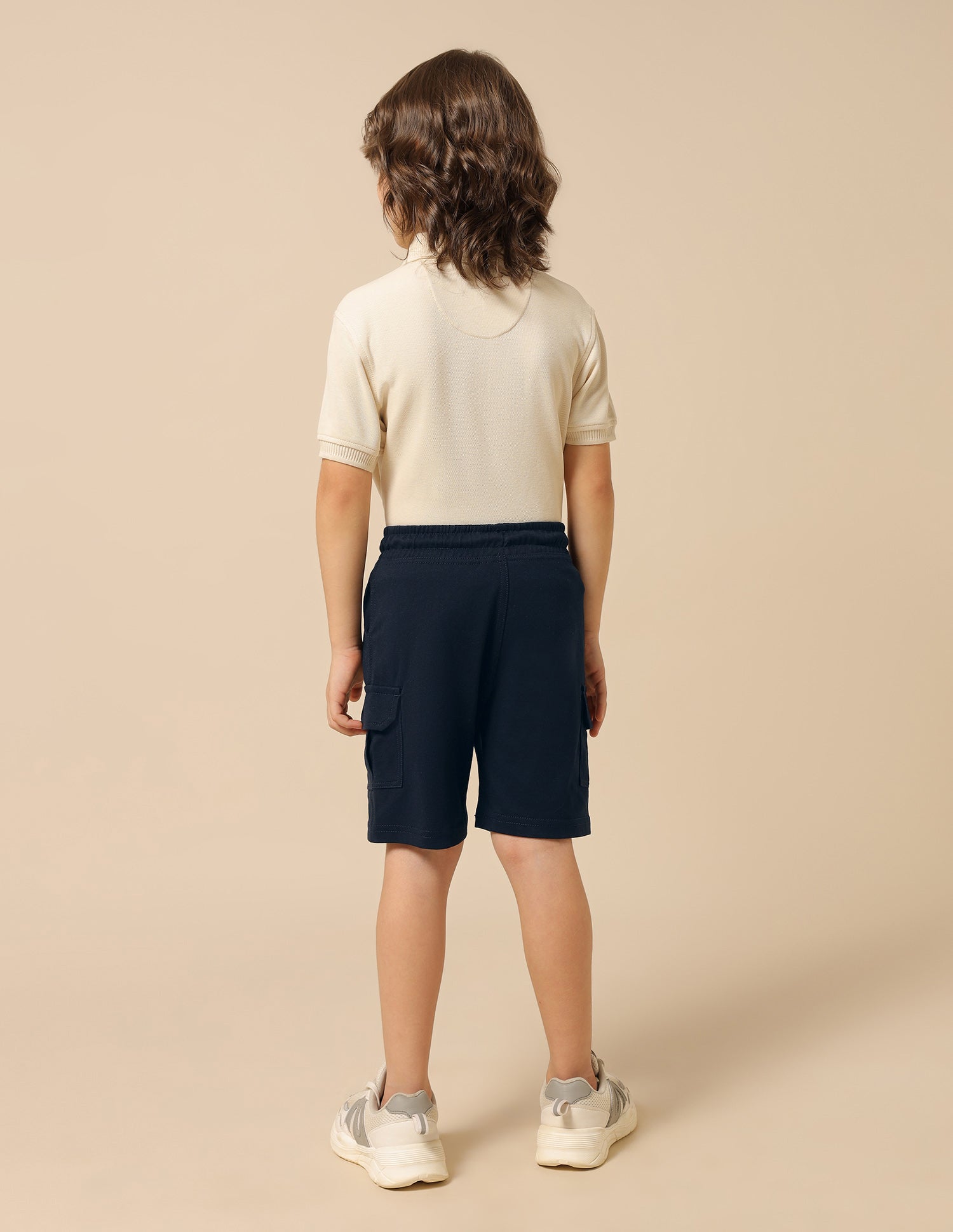 Boys Pure Cotton Solid Shorts Navy - U.S. POLO ASSN. | Large