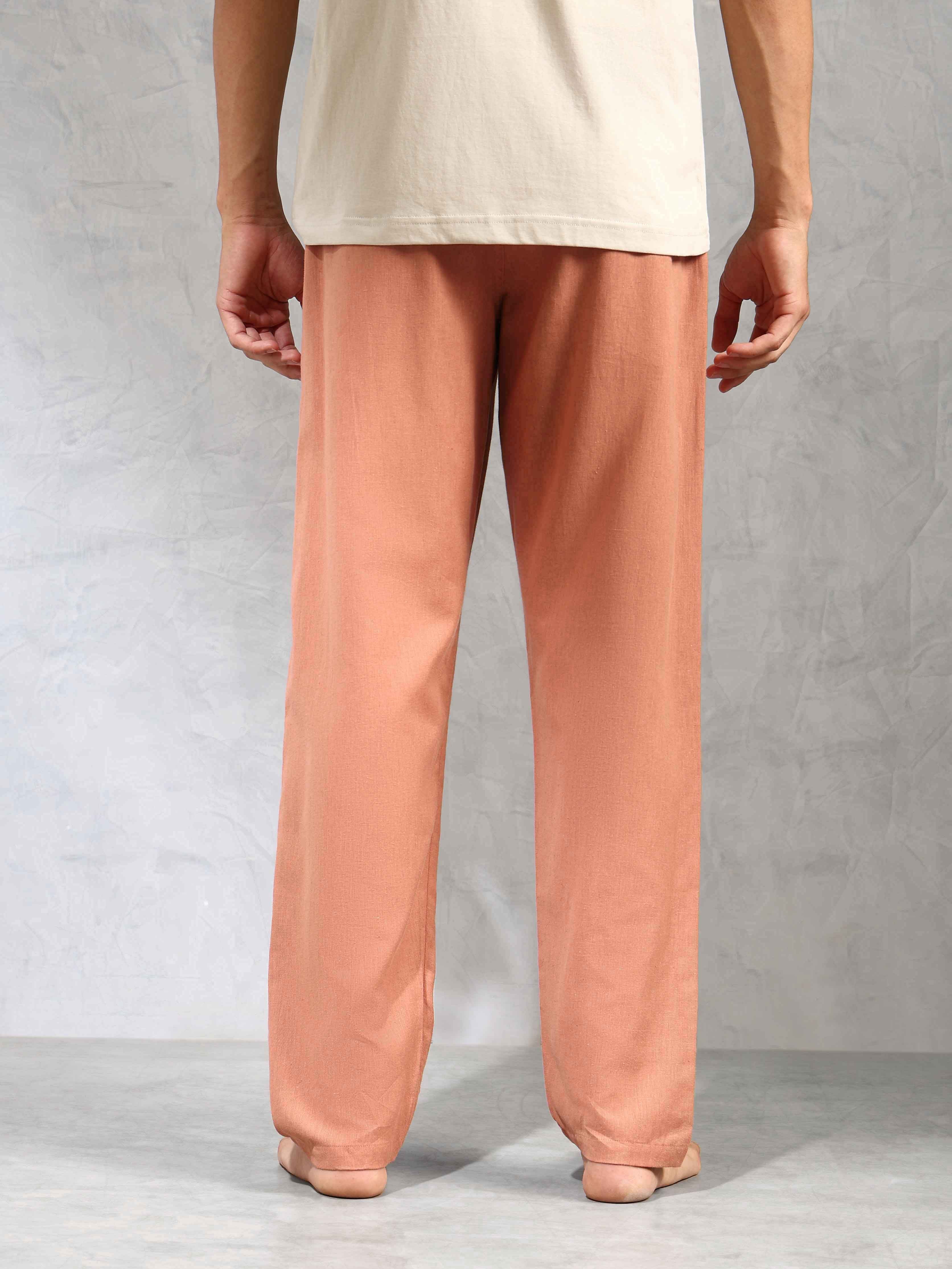 Relaxed Fit Cotton Linen OELP8 Lounge Pants - Pack Of 1 Caramel Cafe - U.S. POLO ASSN. | Large