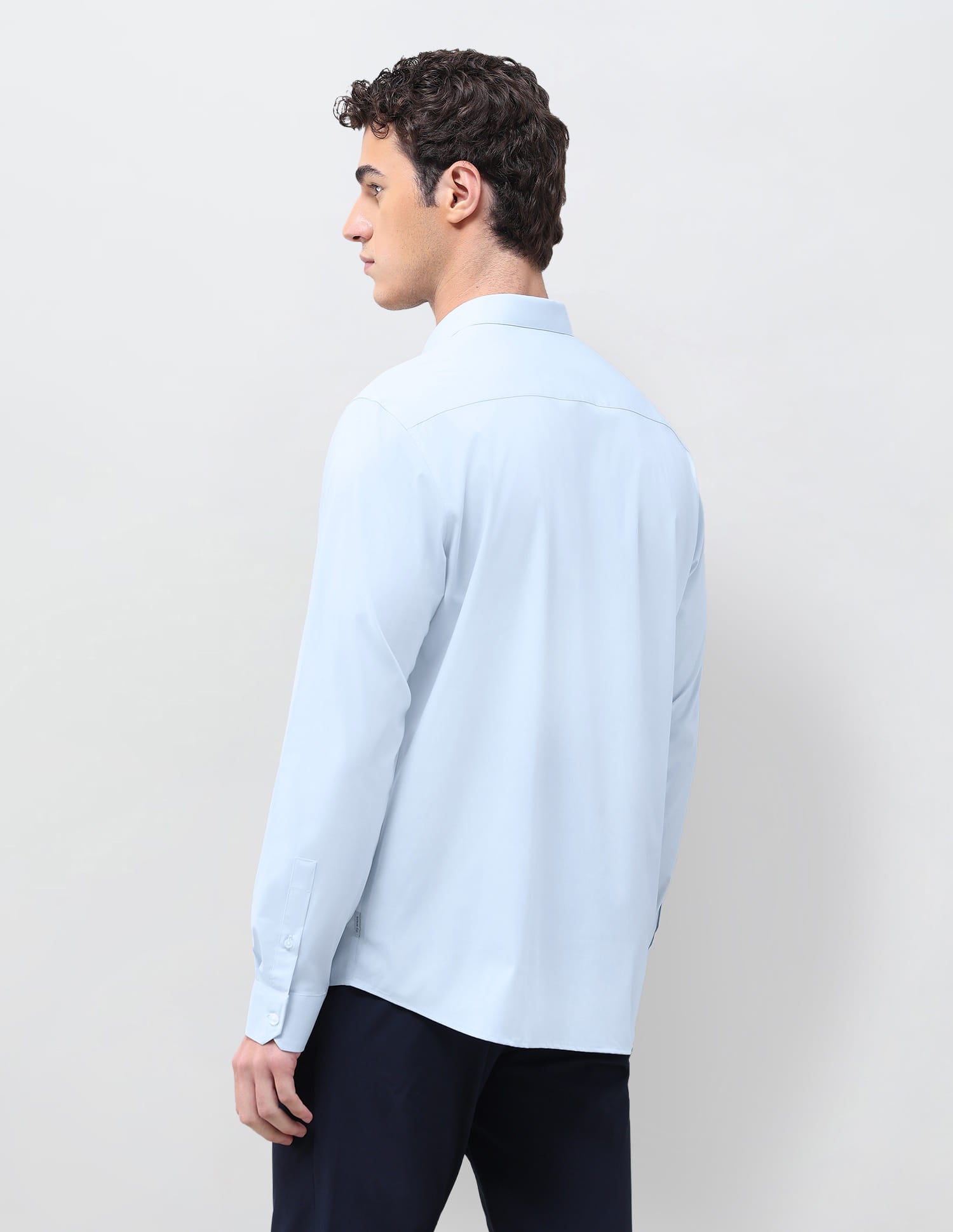 Solid Regular Fit Shirt Blue - U.S. Polo Assn. India | Large
