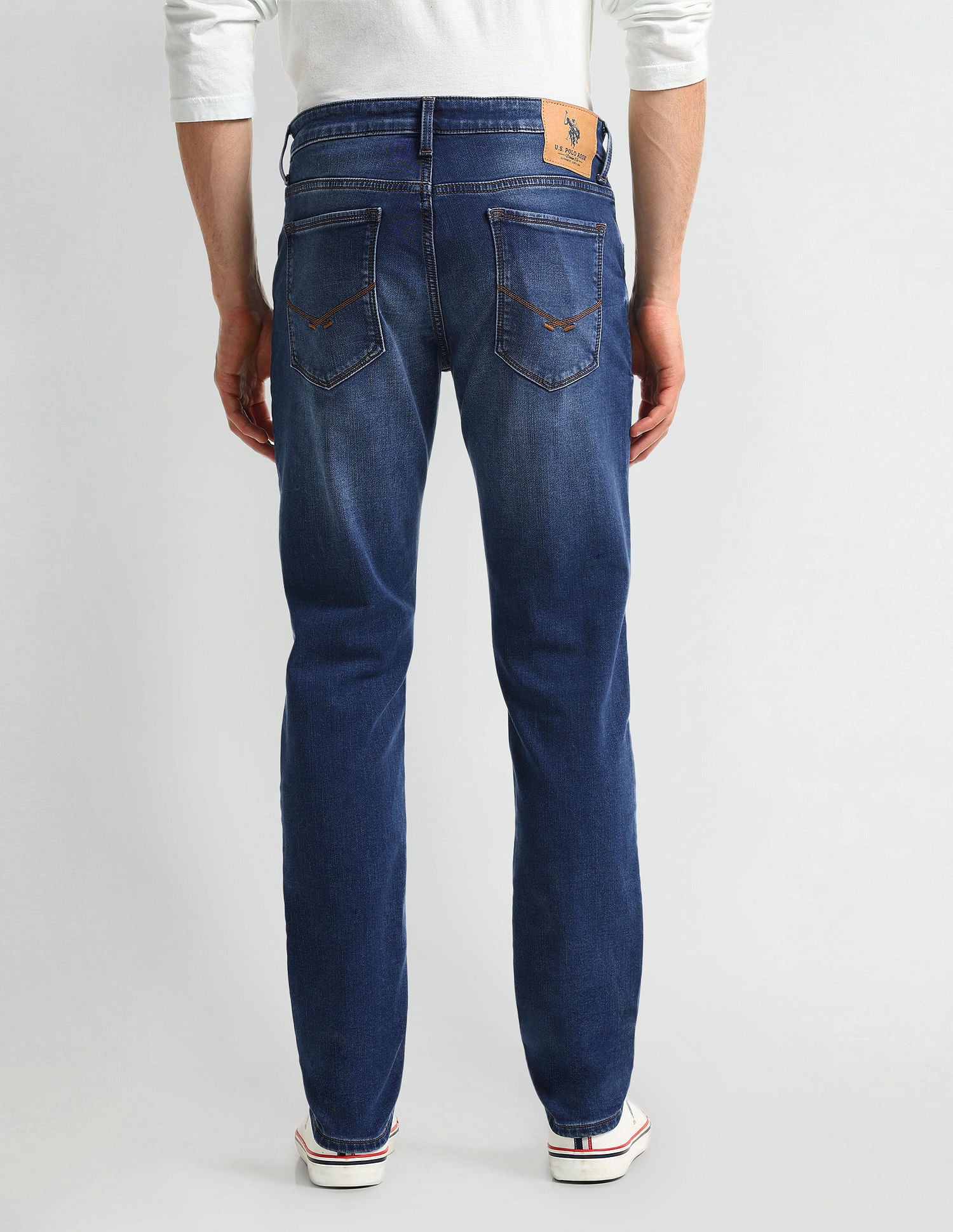 Slim Tapered Fit Blue Jeans Dark-Blue - U.S. POLO ASSN. | Large