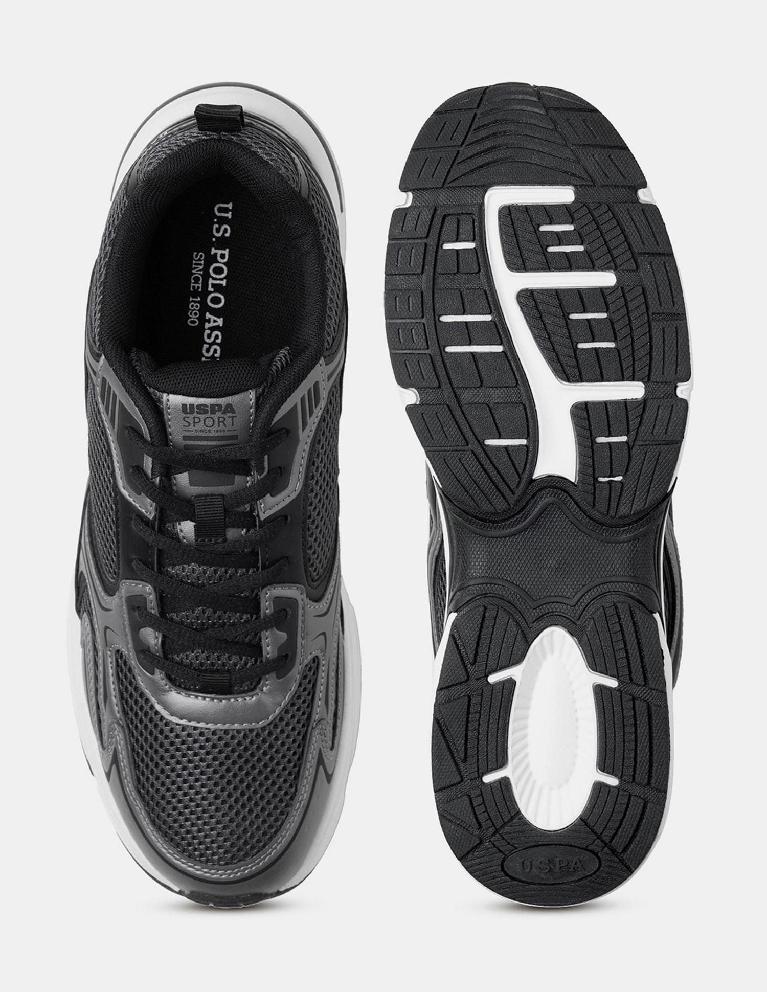 Men Santiago Colour Blocked Sneakers Grey - U.S. POLO ASSN. | Large