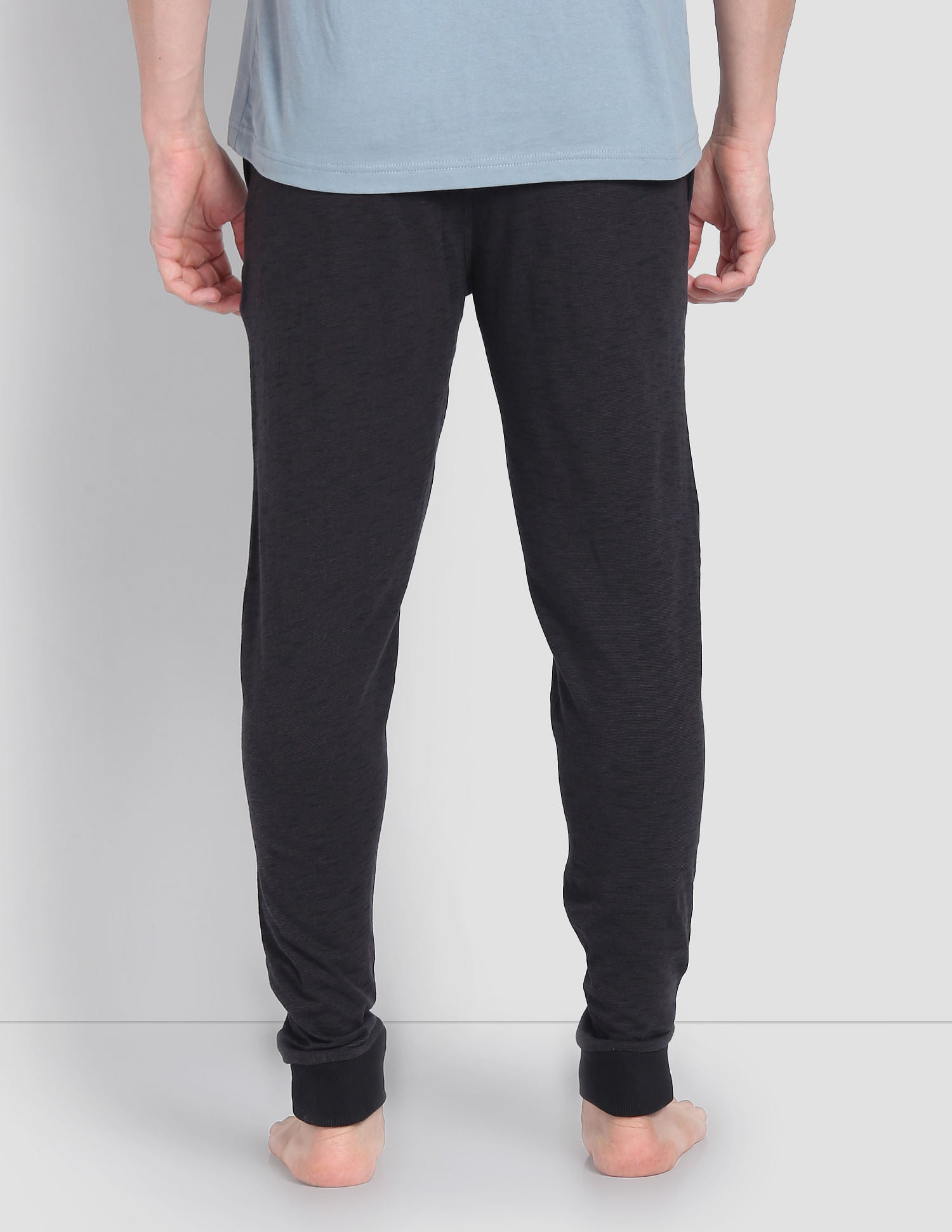 Heathered Drawstring Waist LJ004 Joggers - Pack Of 1 Black - U.S. POLO ASSN. | Large