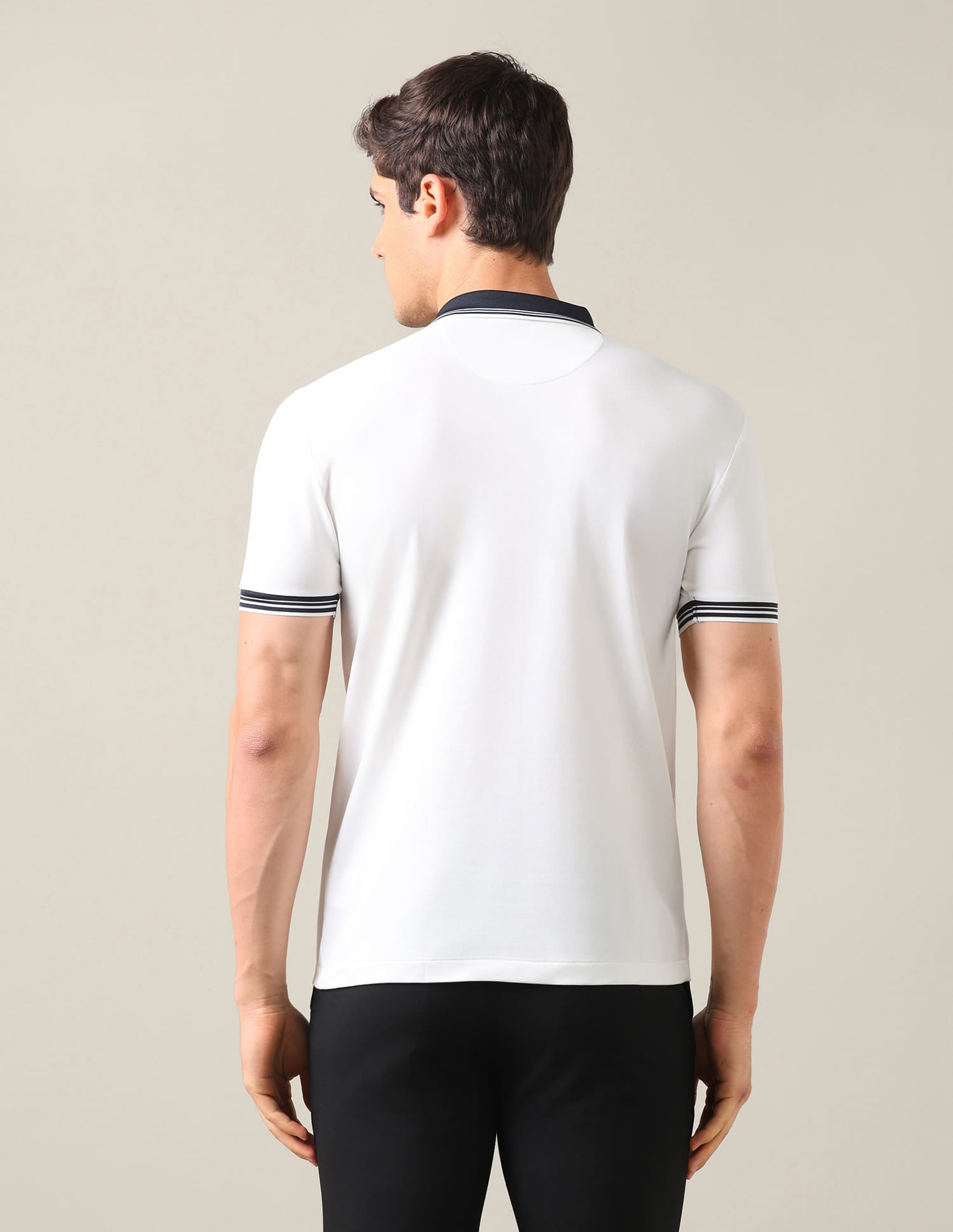 Solid Slim Fit Polo Shirt White - U.S. Polo Assn. India | Large