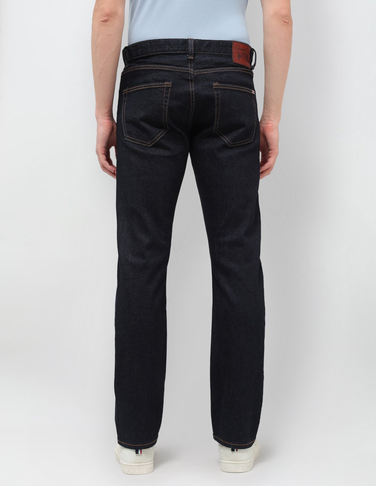 Harold Slim Straight Fit Blue Jeans Blue - U.S. POLO ASSN. | Large