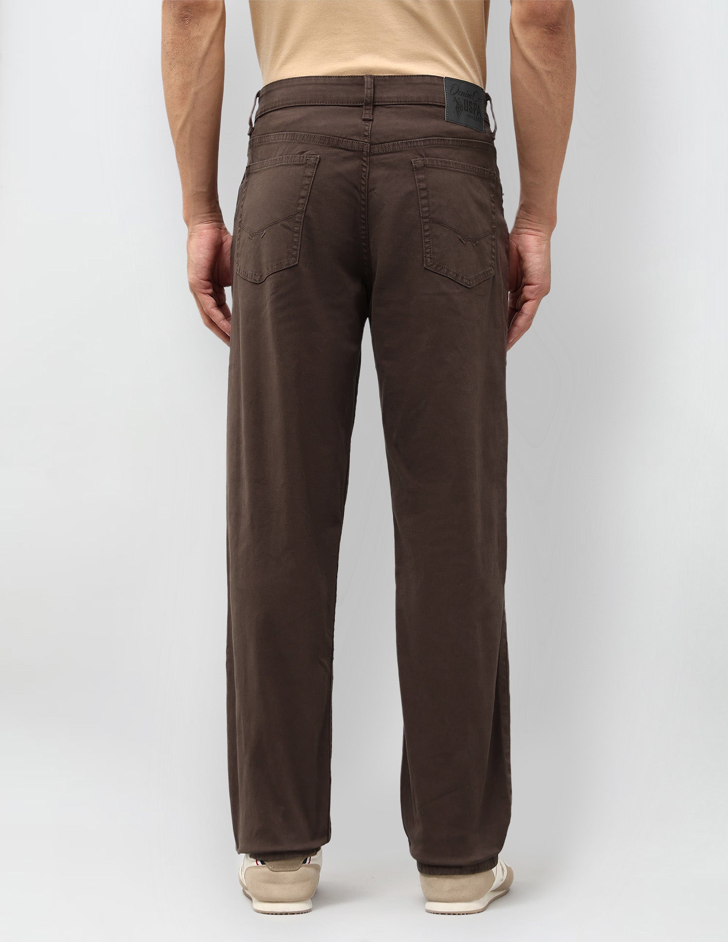 Shawn Relaxed Fit Brown Jeans Choco - U.S. Polo Assn. India | Large