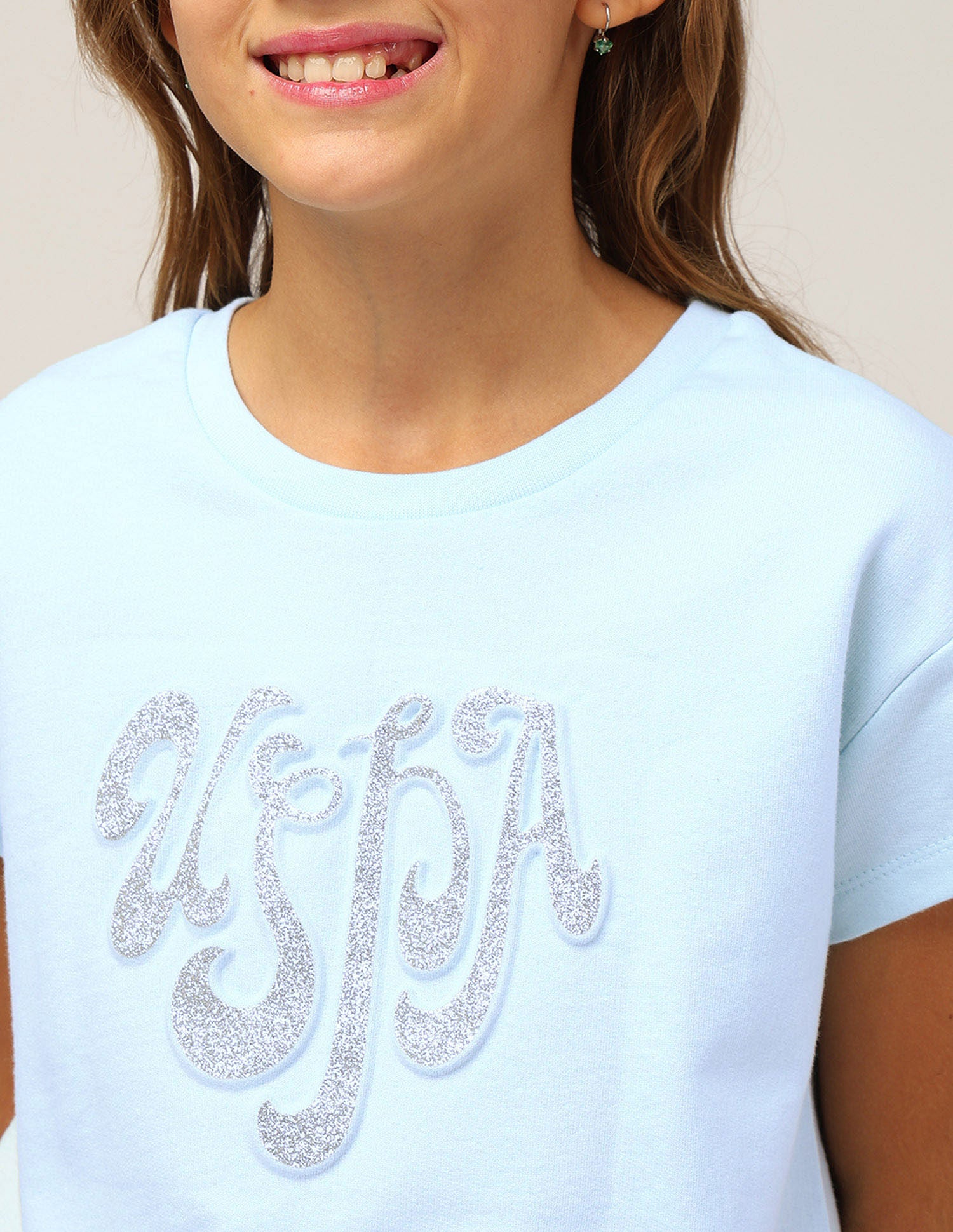 Girls Brand Printed Co-Ords Blue - U.S. POLO ASSN. | Large