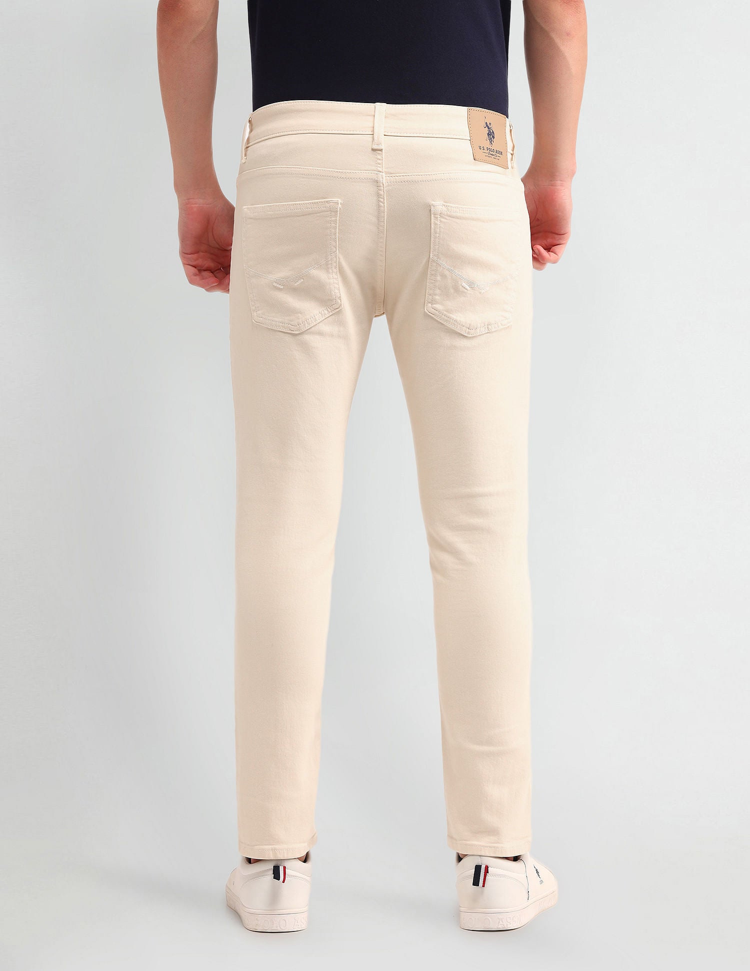 Henry Cropped Fit Jeans Beige - U.S. POLO ASSN. | Large