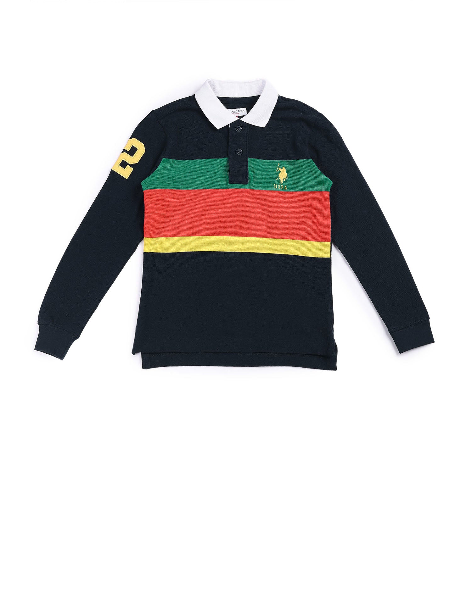 Regular fit Colour blocked Polo Shirt Navy - U.S. POLO ASSN. | Large