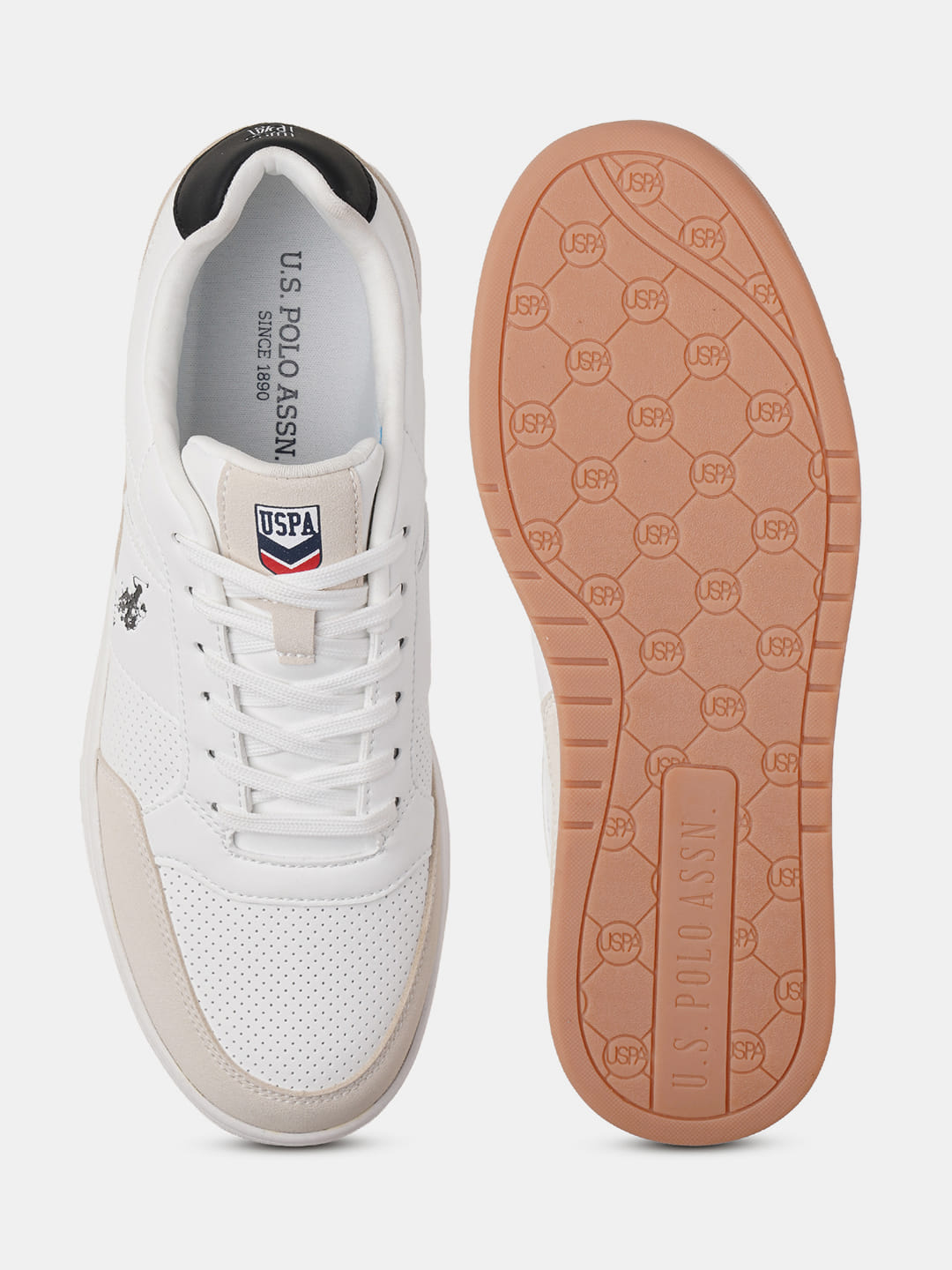 Men Colour Blocked Simon 2.0 Sneakers White - U.S. Polo Assn. India | Large