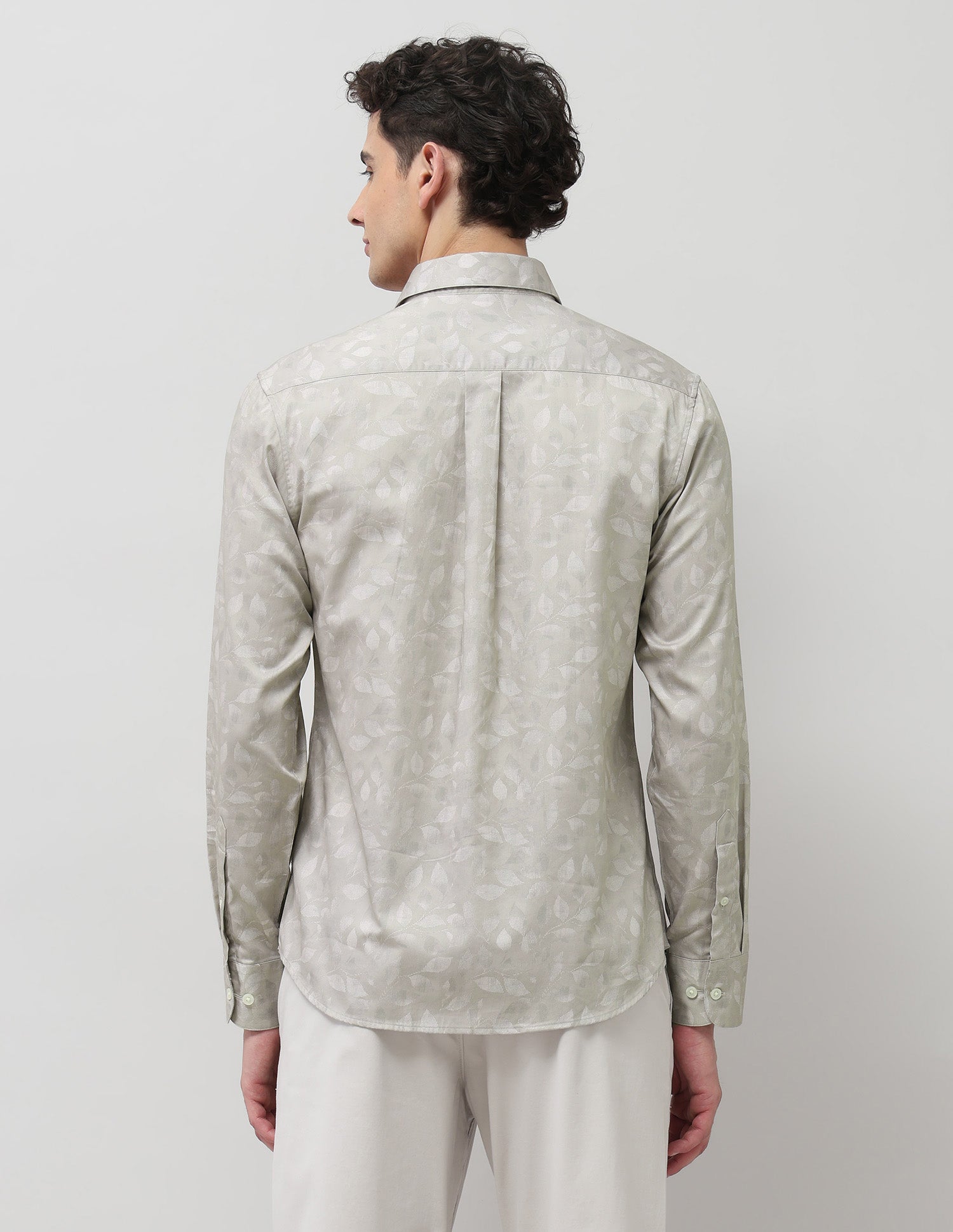 Pure Cotton Tropical Printed Shirt Beige - U.S. POLO ASSN. | Large