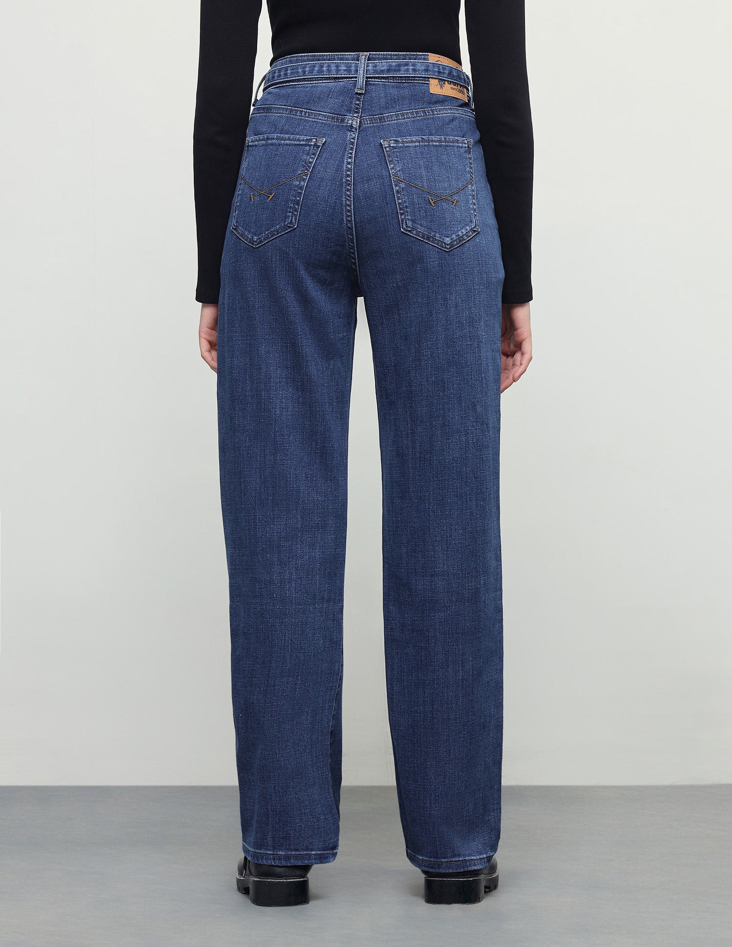 Straight Fit Blue Jeans Dark Blue - U.S. Polo Assn. India | Large