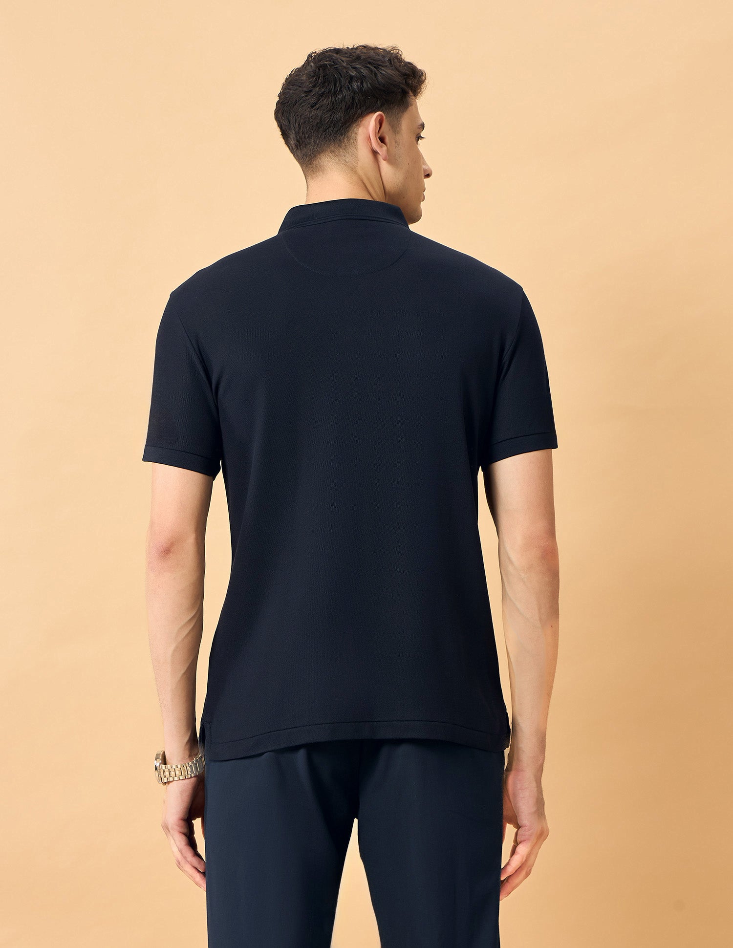 Pacho X Solid Cotton Polo Shirt Navy - U.S. POLO ASSN. | Large