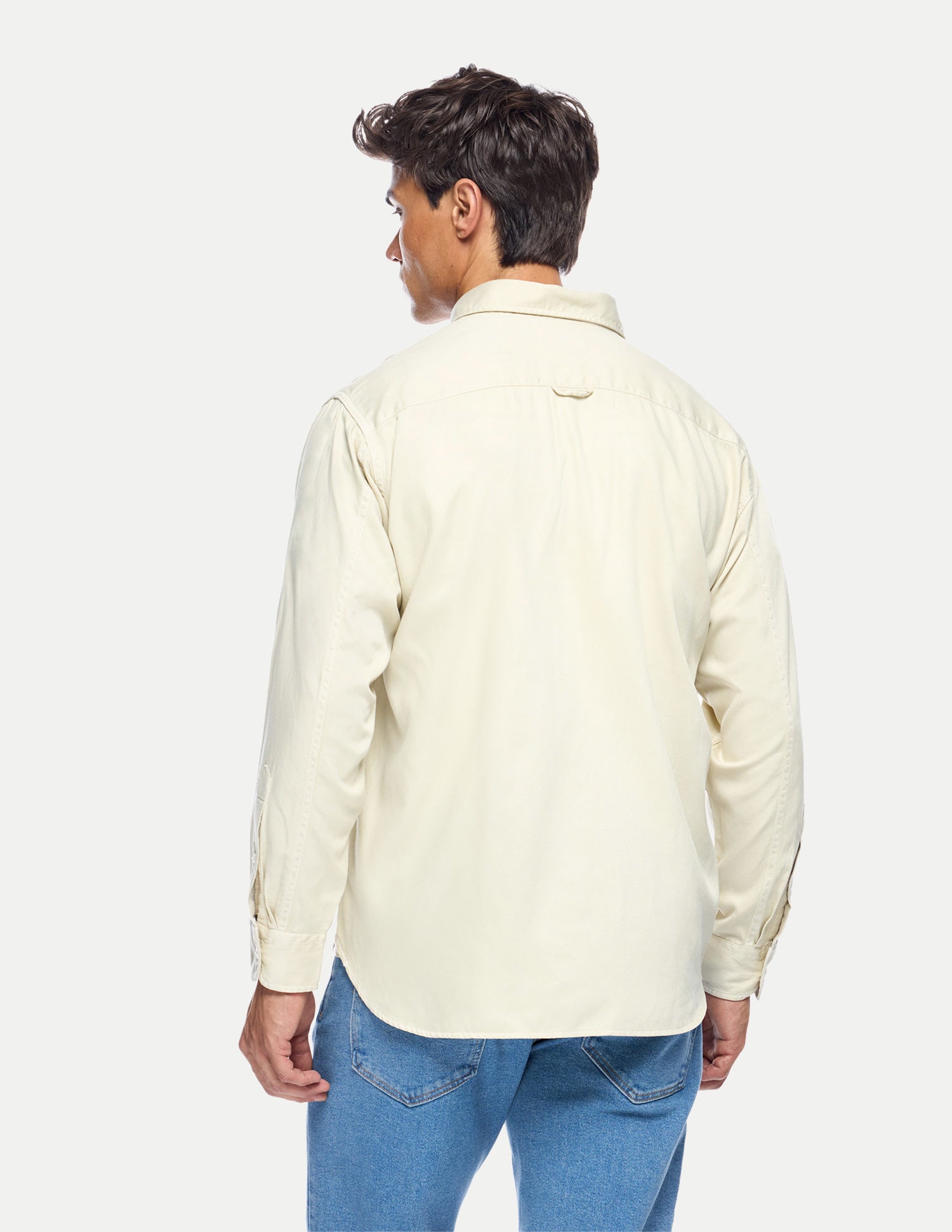 Relaxed Fit Button Down Shirt Ecru - U.S. Polo Assn. India | Large
